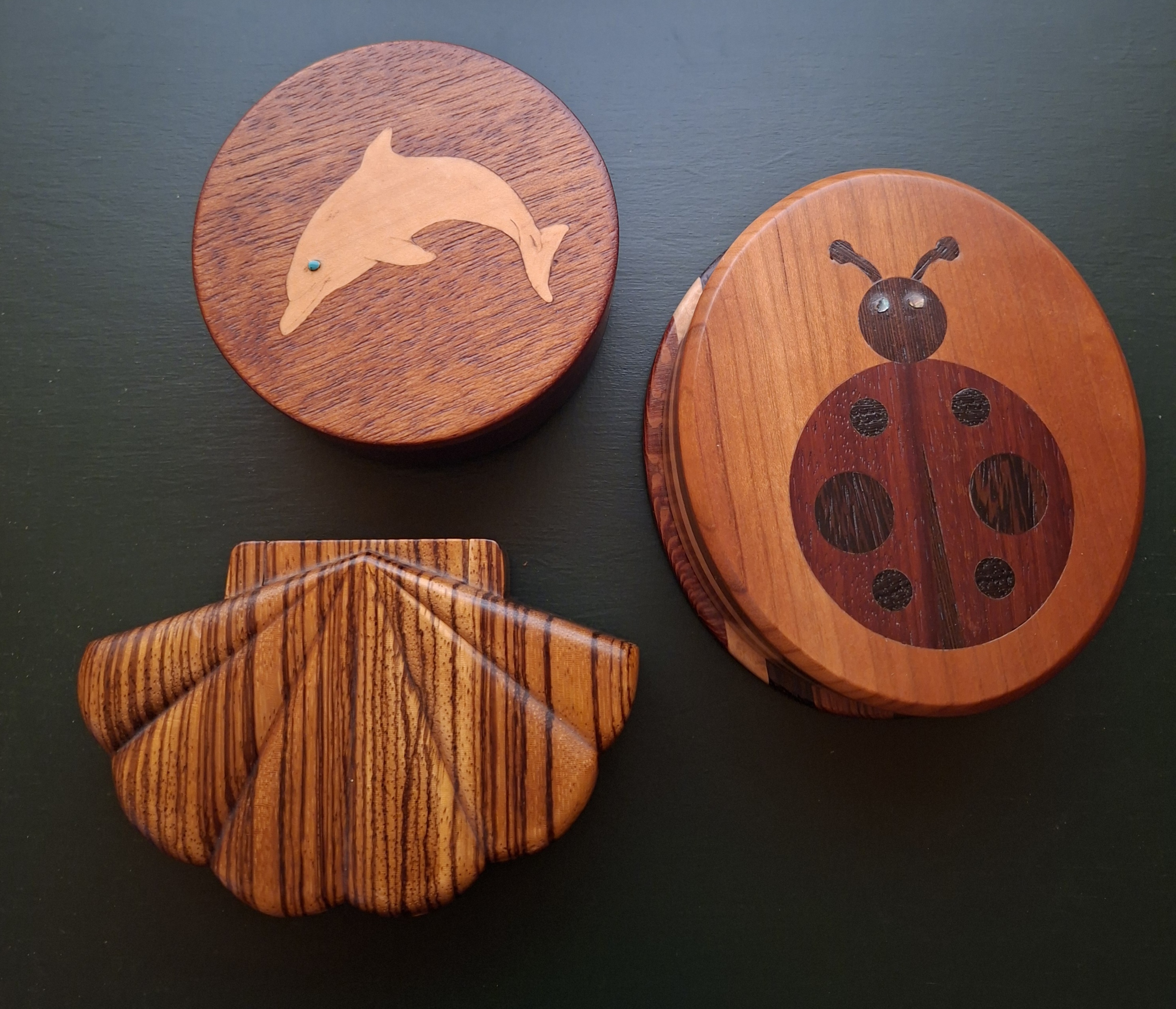 Handcrafted Wooden Decorative Boxes and Bowls - image 1 of 7