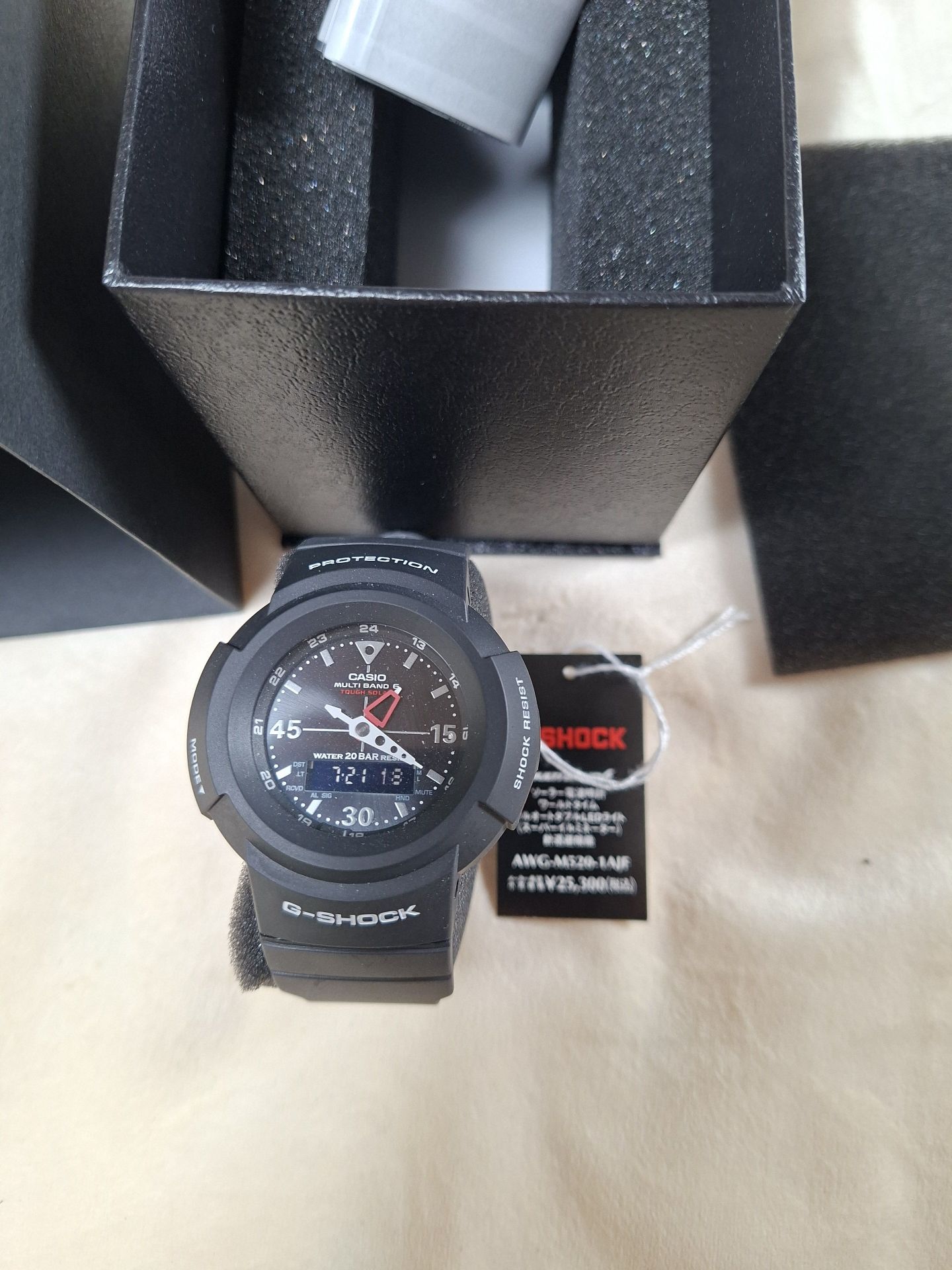Casio G-Shock AWG-M520-1AJF Wristwatch with Box and Manual - image 7 of 9