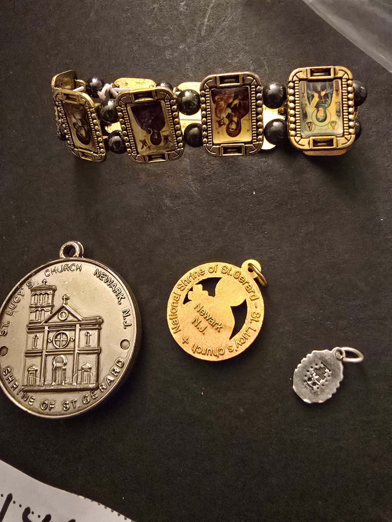 Assorted Jewelry, Medals, and Compact Case. - image 4 of 12