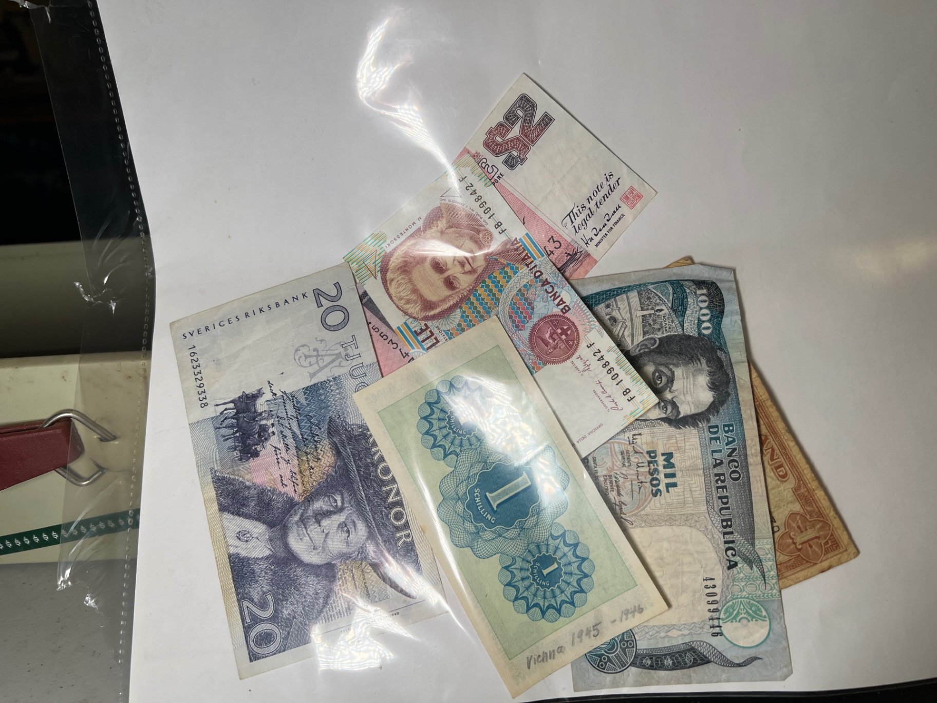 Assorted international coins and currency - image 2 of 18