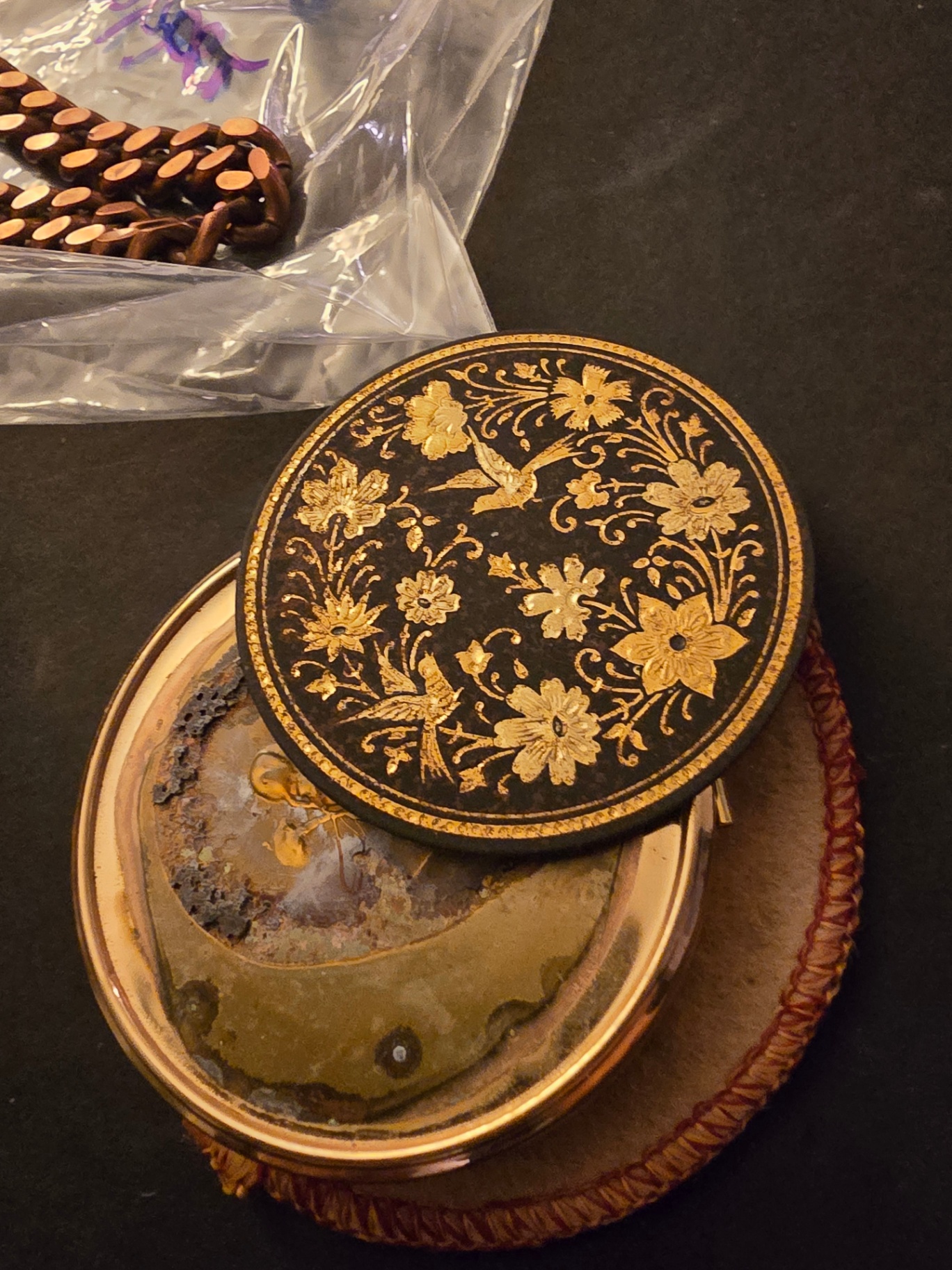 Assorted Jewelry, Medals, and Compact Case. - image 9 of 12