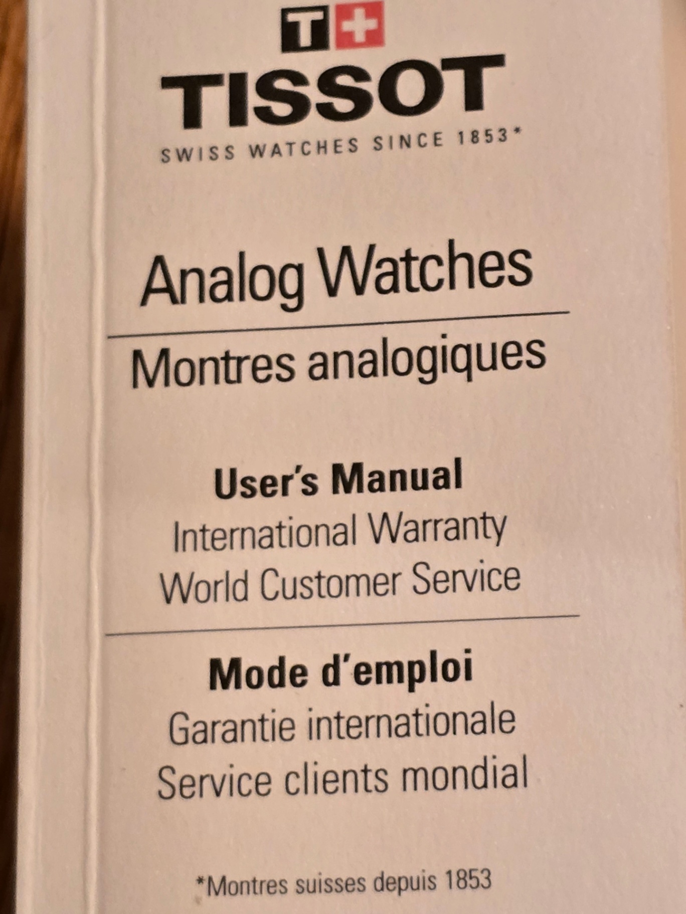 Monogramed Tissot pocket watch with chain in presentation box and manuals - image 7 of 10