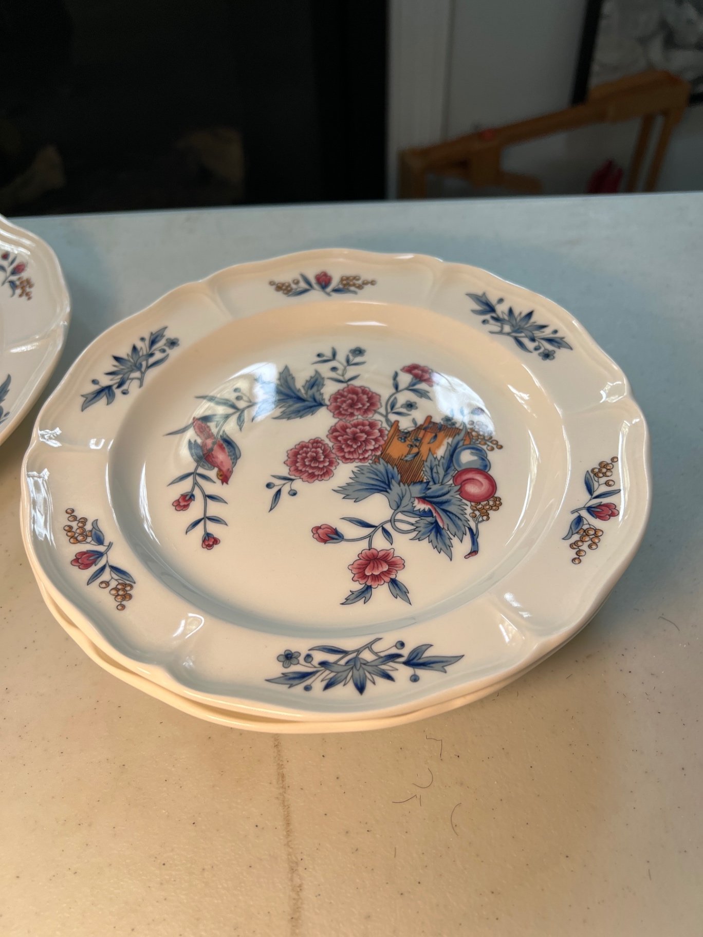 Assorted ceramic dinnerware with floral and fruit motifs - image 13 of 16