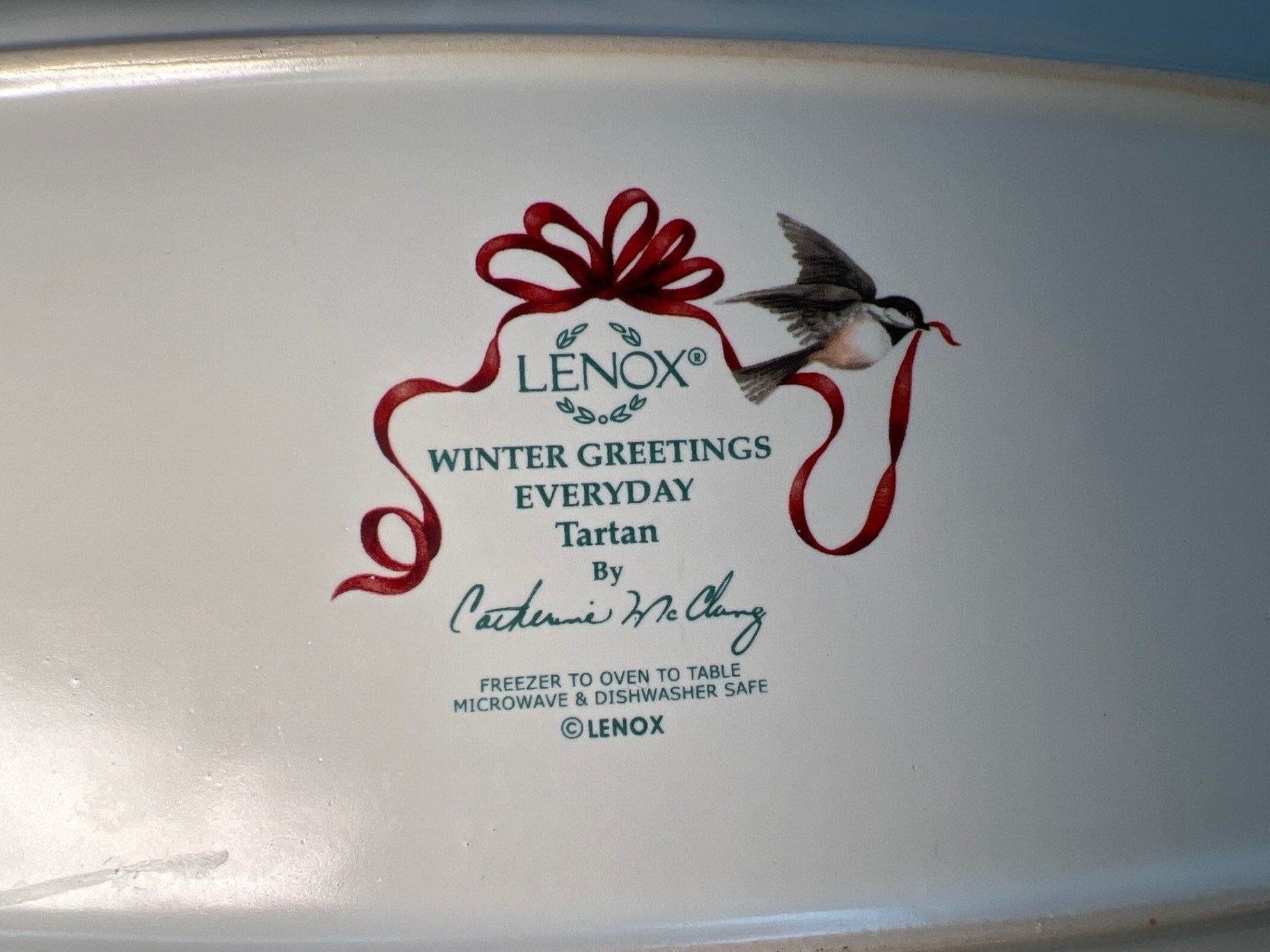 Christmas-themed ceramic tea ware with figurines and tray - image 7 of 10