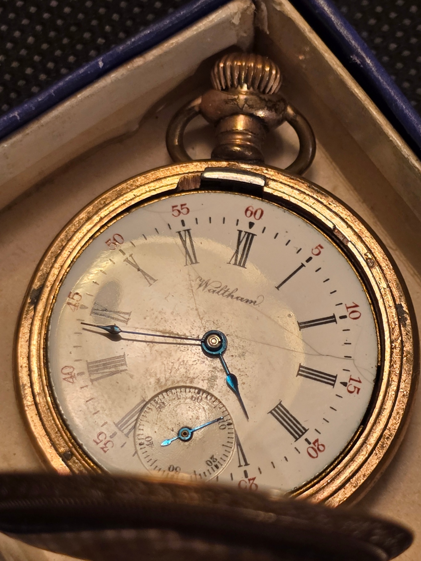 Vintage Waltham pocket watch and Bulova Ladies watch with presentation box - image 7 of 12