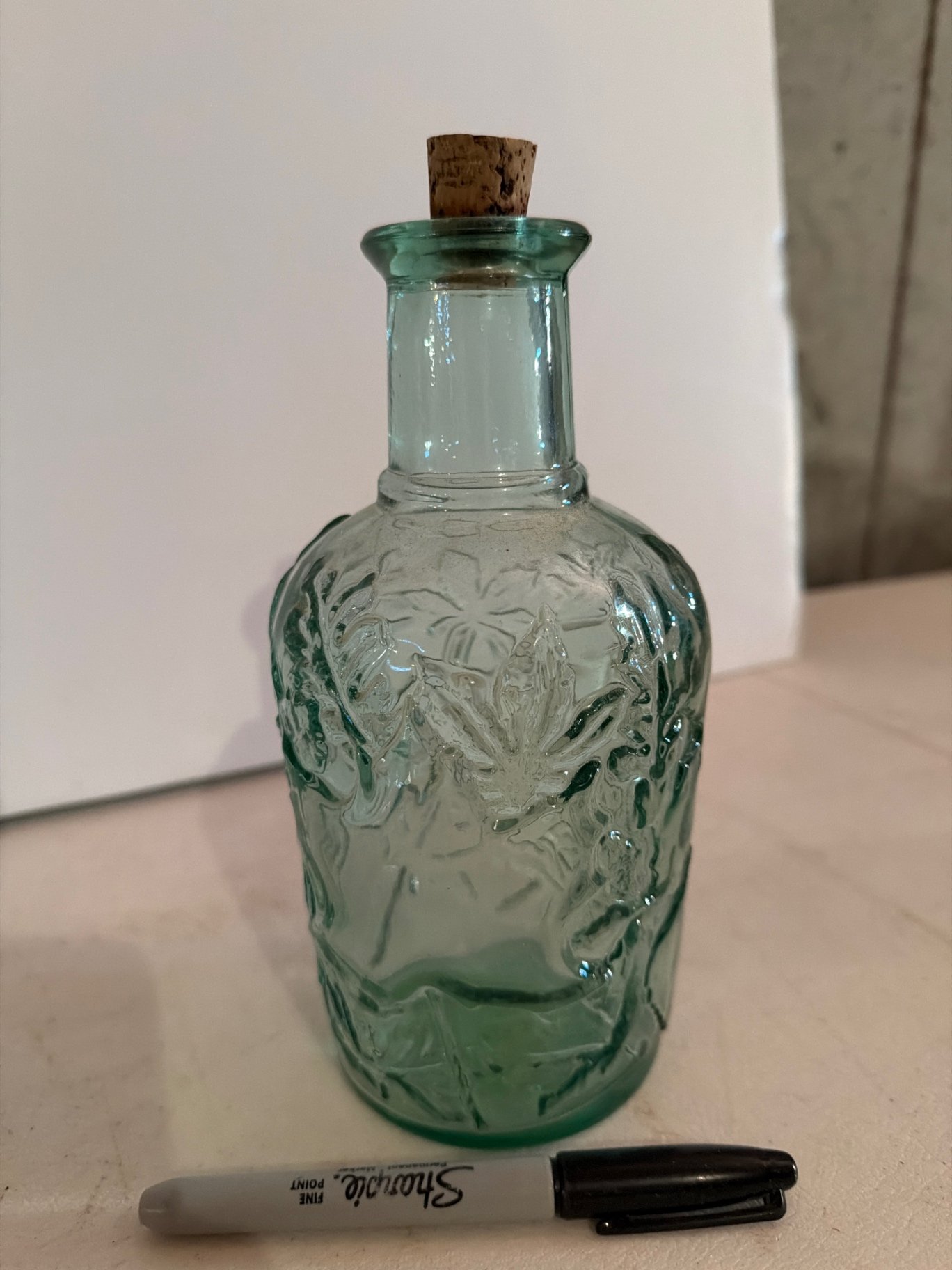 Blue Royal Teapot, glass bottles, and decorative items - image 3 of 12