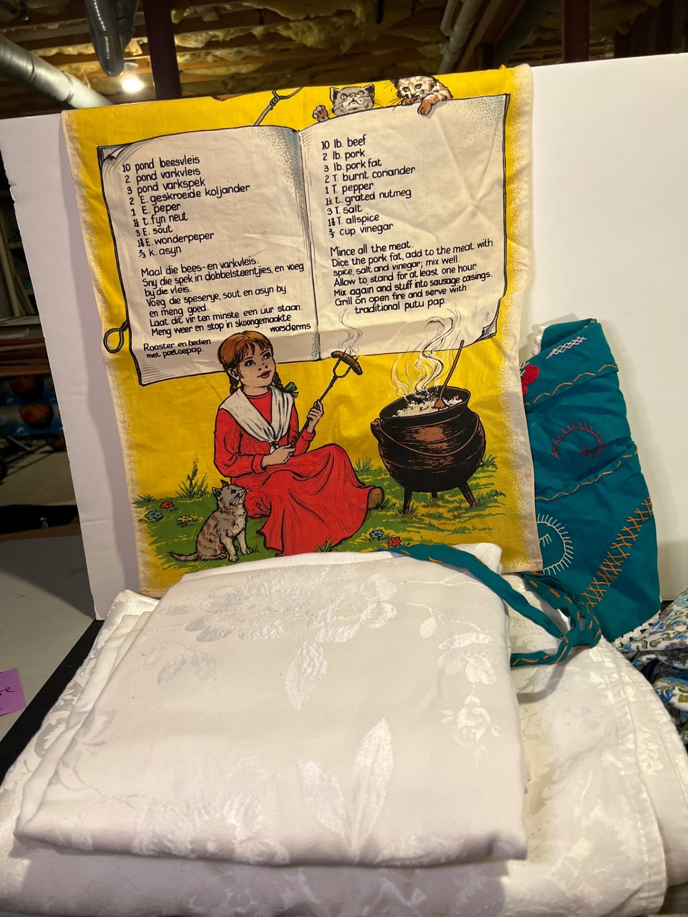 Boerewors Banner with Illustrated Cookbook and Cooking Scene - image 1 of 5
