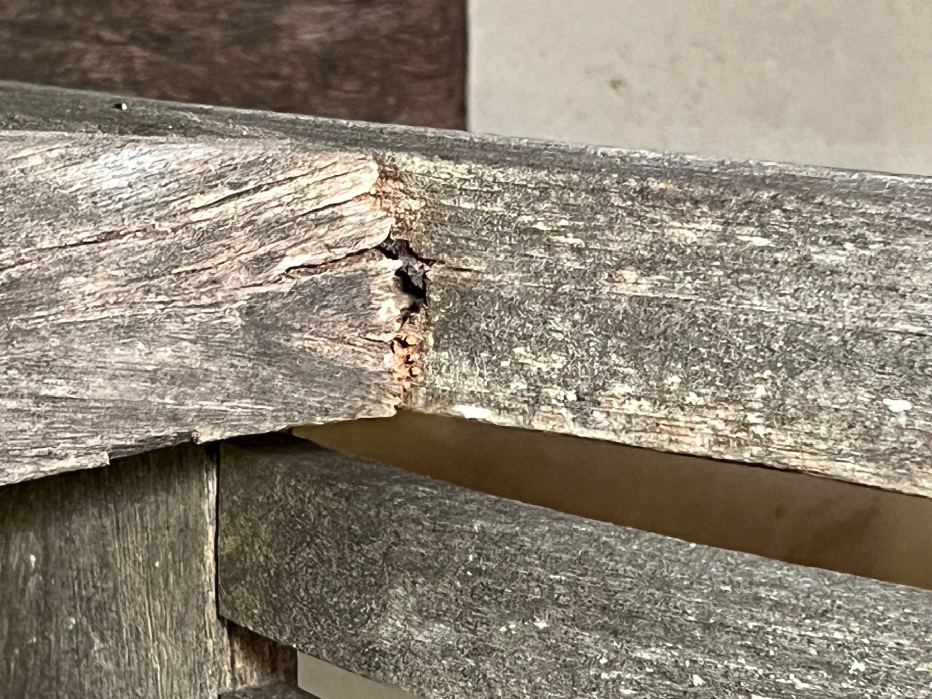Weathered wooden rocking chair - image 6 of 9