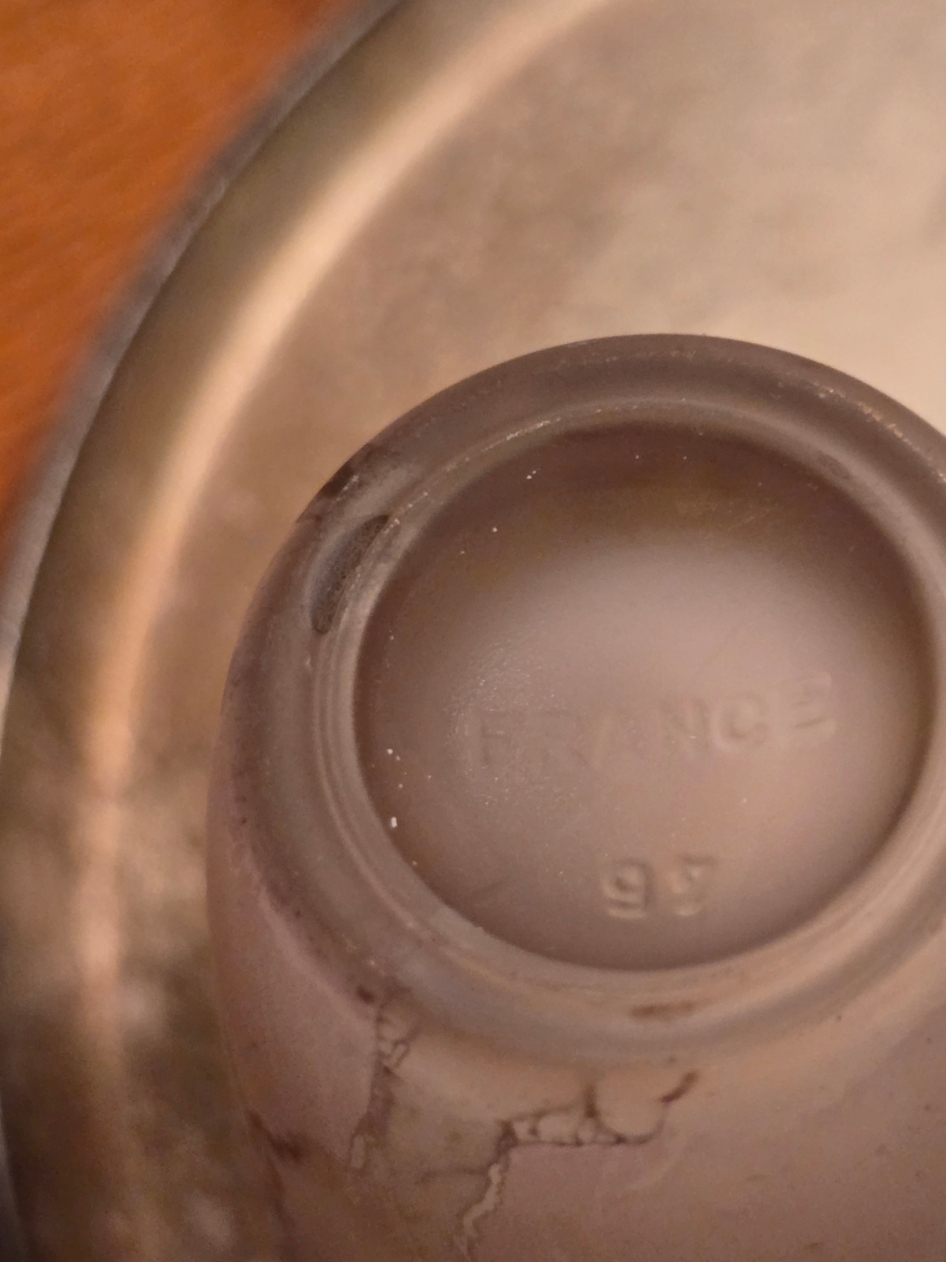 Two marble-pattern glass cups on a metal tray - image 7 of 7