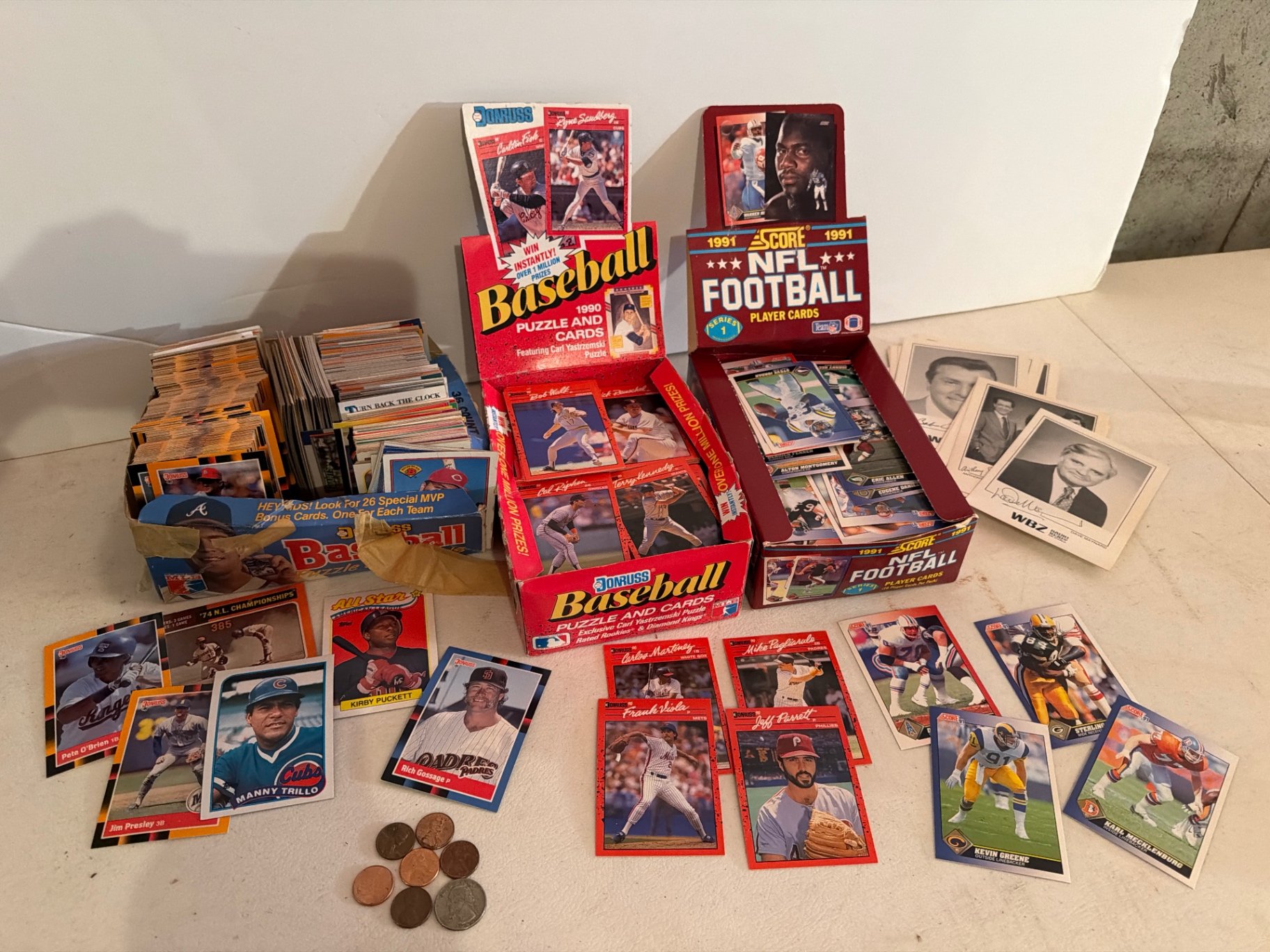 Vintage sports trading cards and coin collection - image 1 of 7