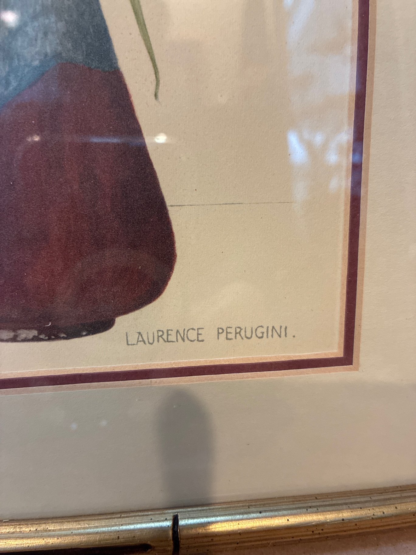 Framed Laurence Perugini botanical prints and 2 smaĺl framed prints of Chagall stained-glass windows. - image 7 of 17