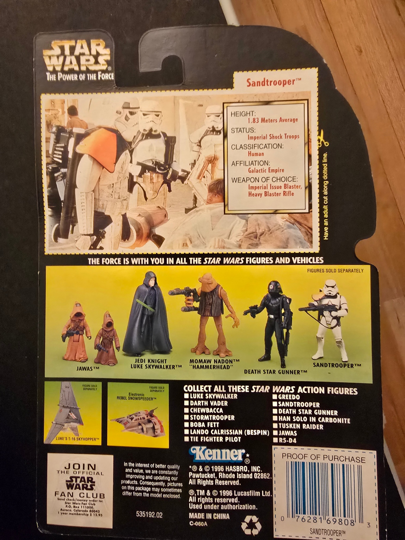 Star Wars The Power of the Force action figures (Luke Skywalker, Darth Vader, Sandtrooper, Lando Calrissian) - image 8 of 10