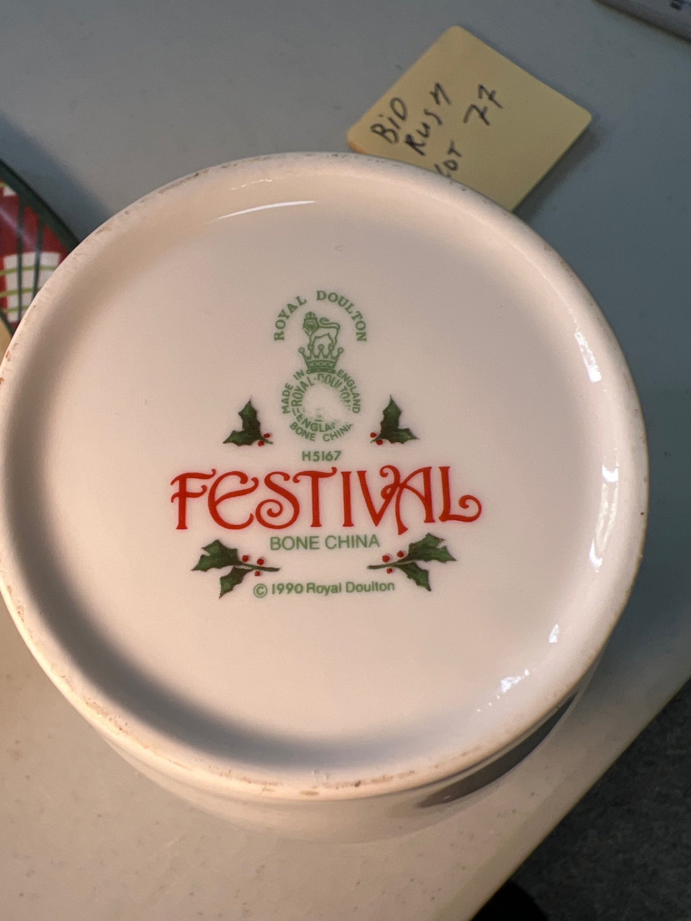 Christmas-themed ceramic tea ware with figurines and tray - image 2 of 10