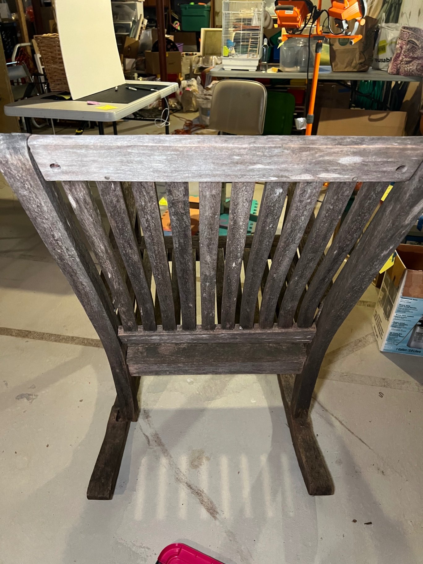 Weathered wooden rocking chair - image 9 of 9