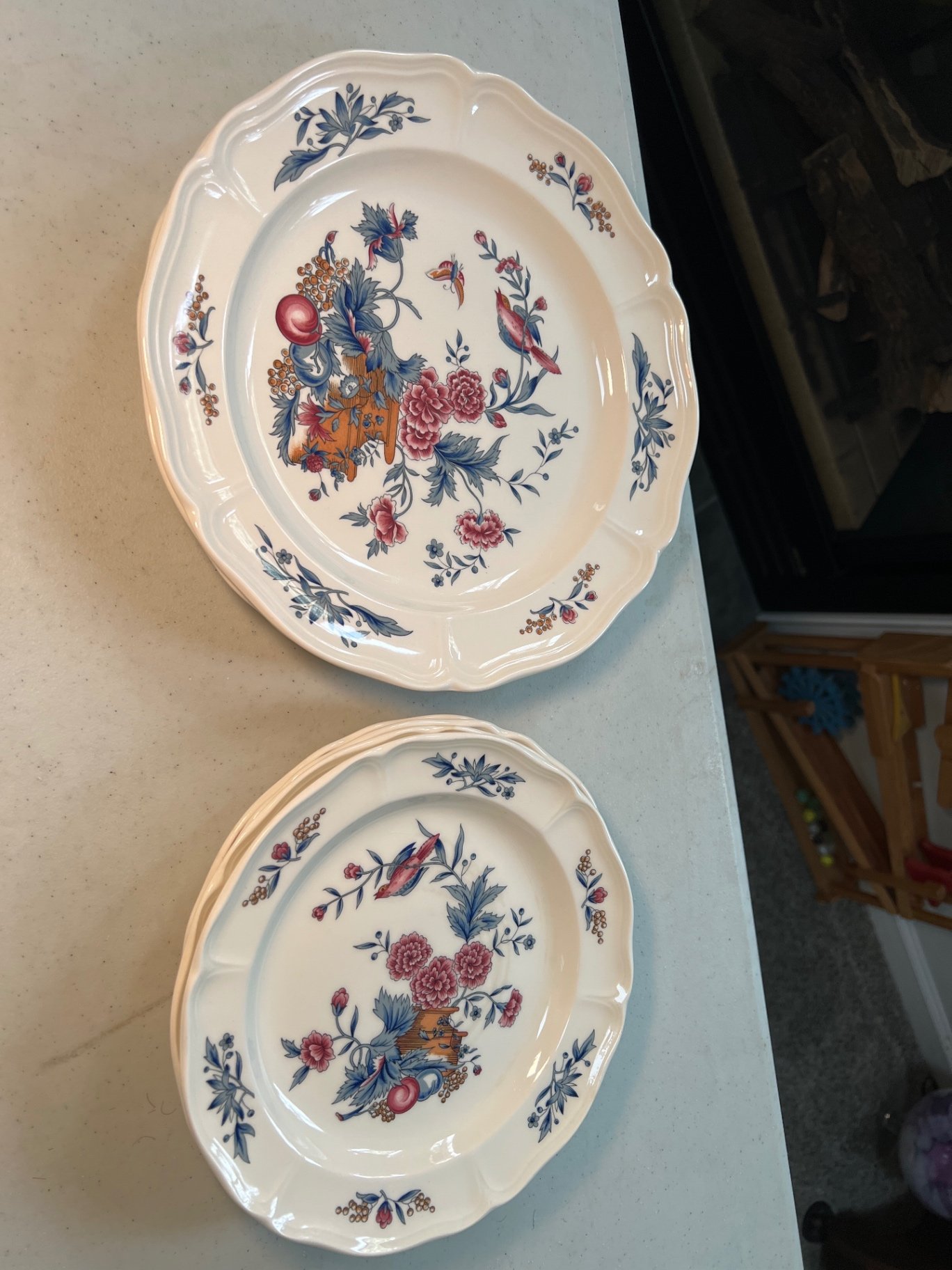 Assorted ceramic dinnerware with floral and fruit motifs - image 9 of 16