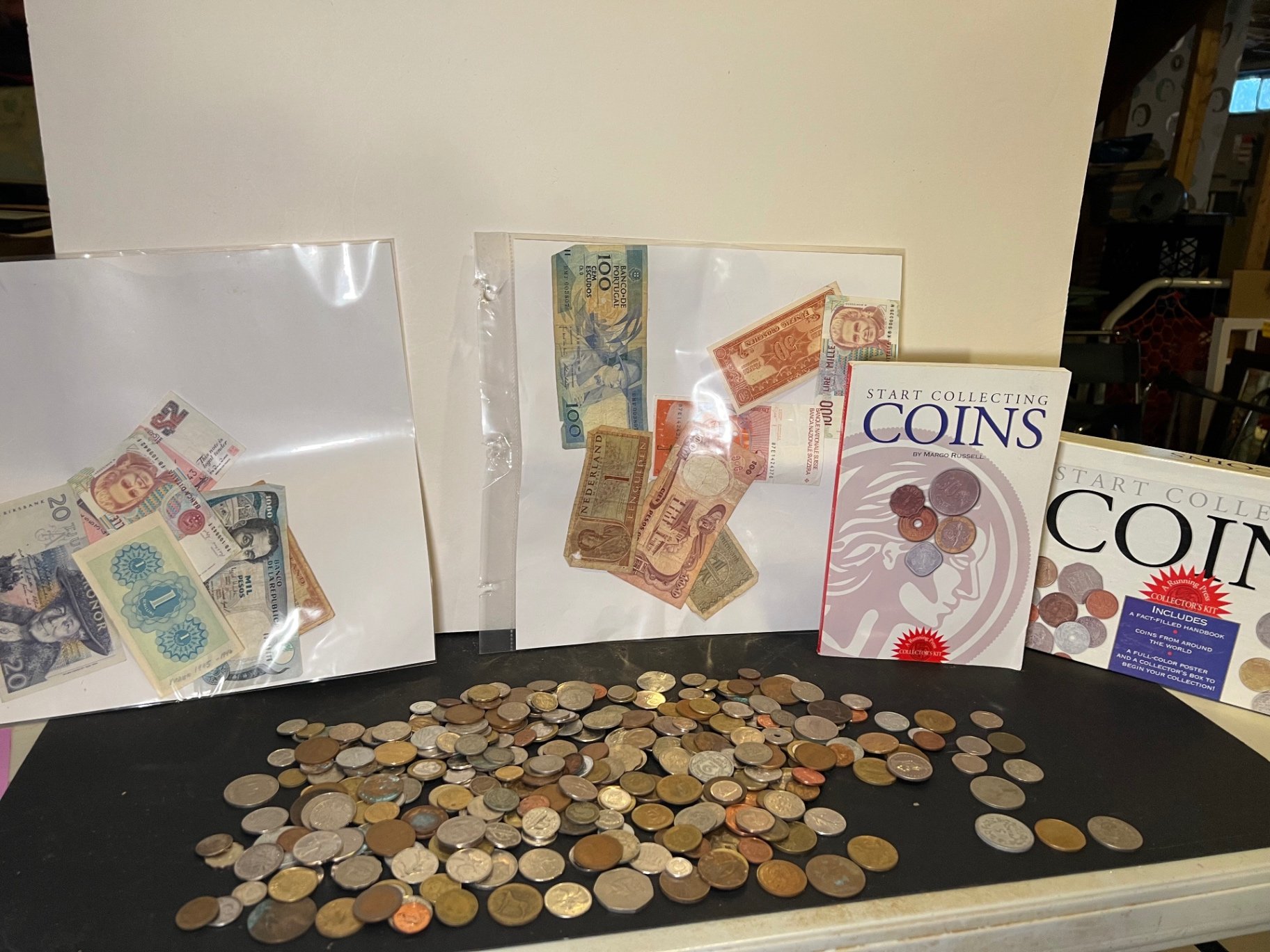 Assorted international coins and currency - image 1 of 18