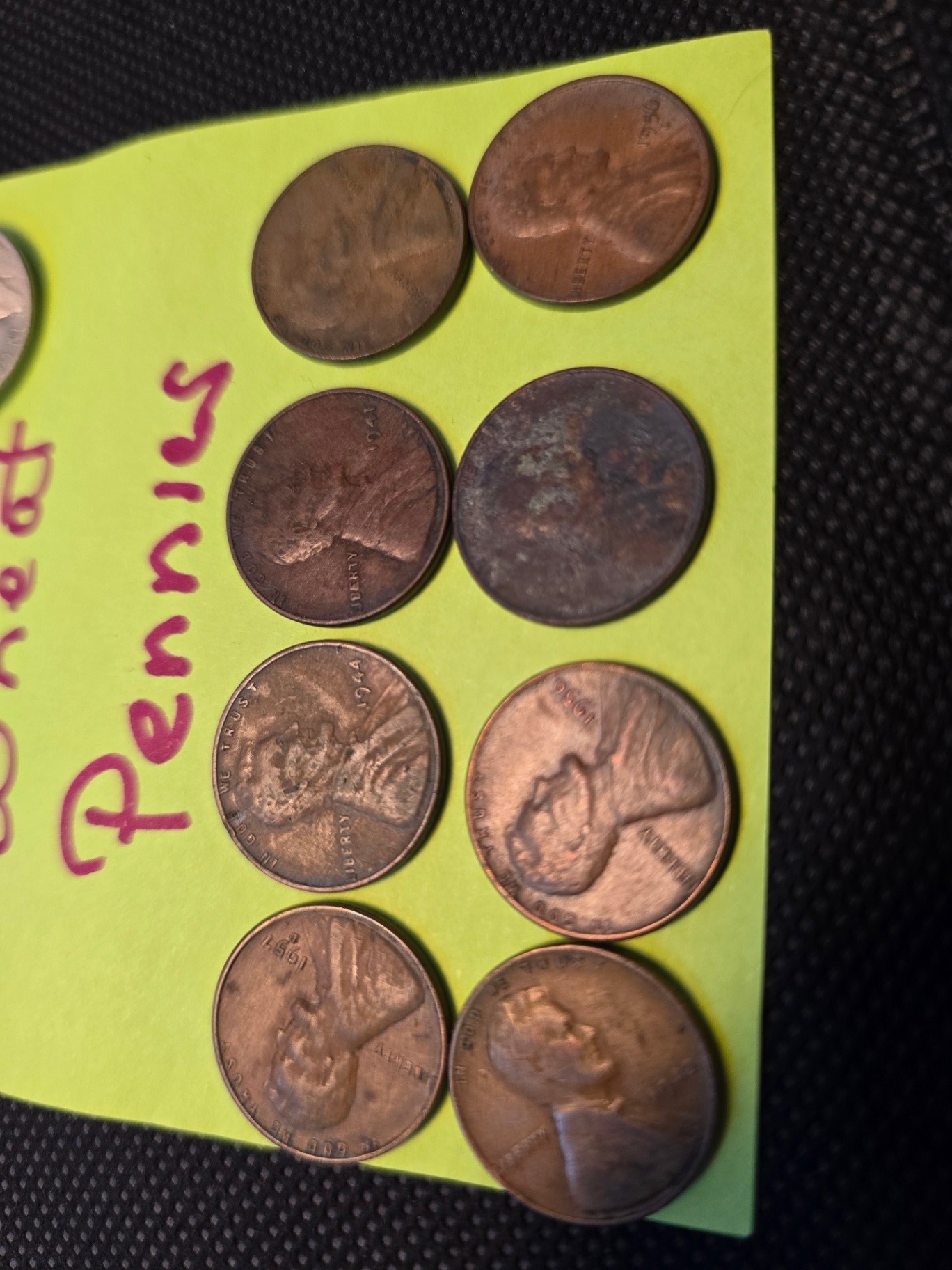 Wheat pennies, a mix of vintage coins, and jewelry - image 4 of 8