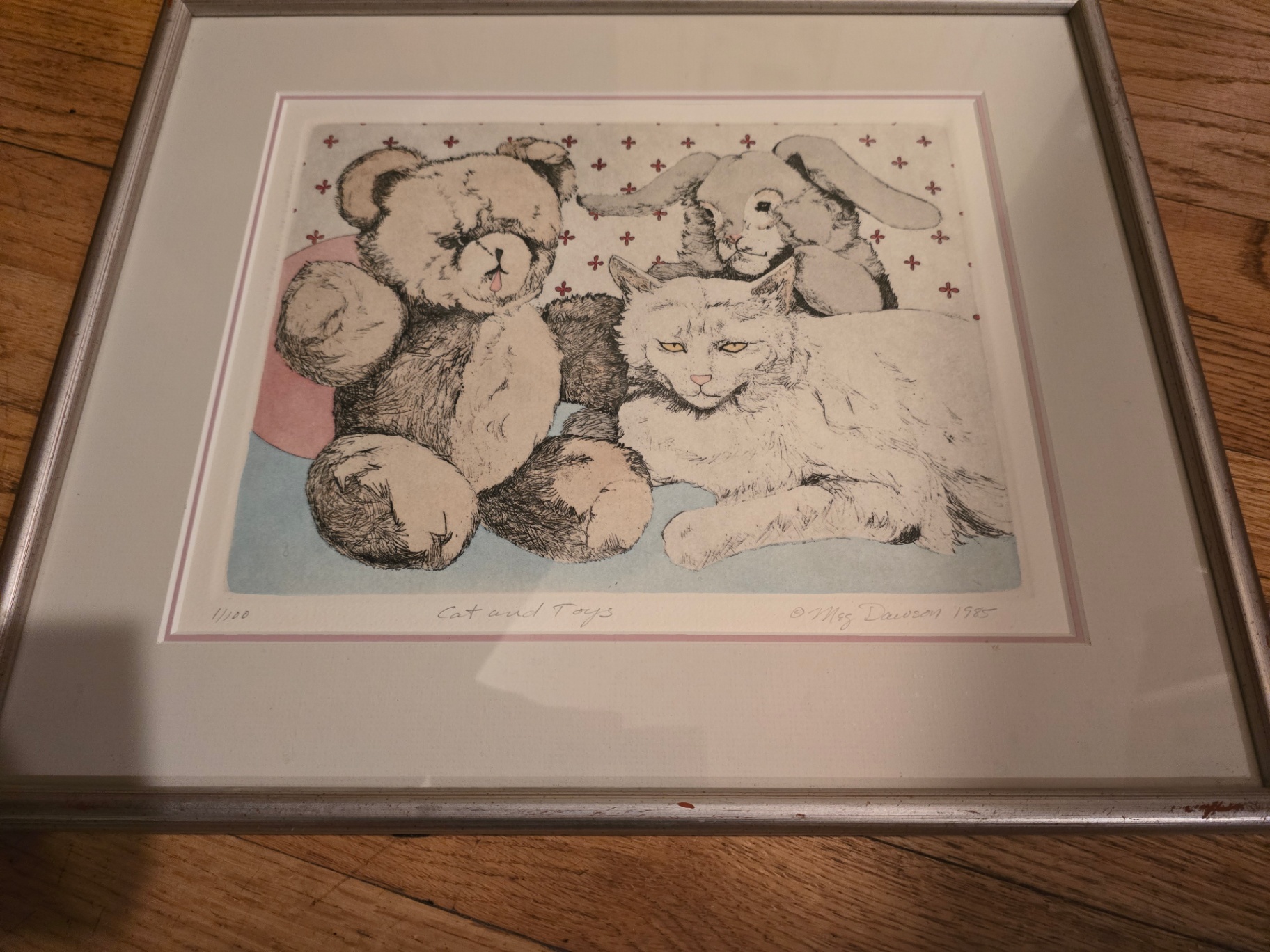Framed Cat Artwork - one signed and one with COA - image 14 of 14