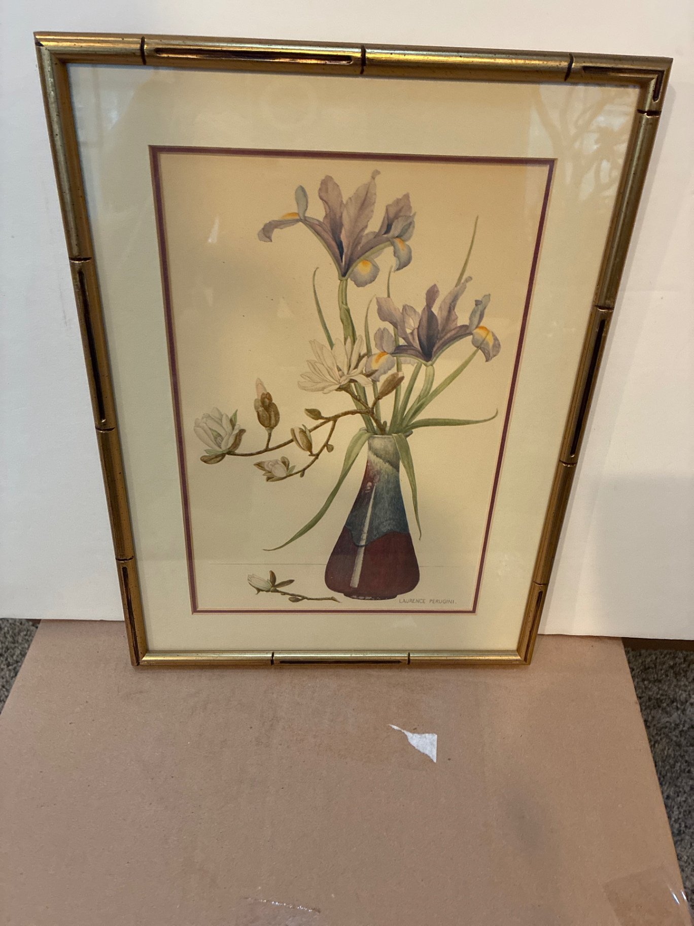 Framed Laurence Perugini botanical prints and 2 smaĺl framed prints of Chagall stained-glass windows. - image 6 of 17
