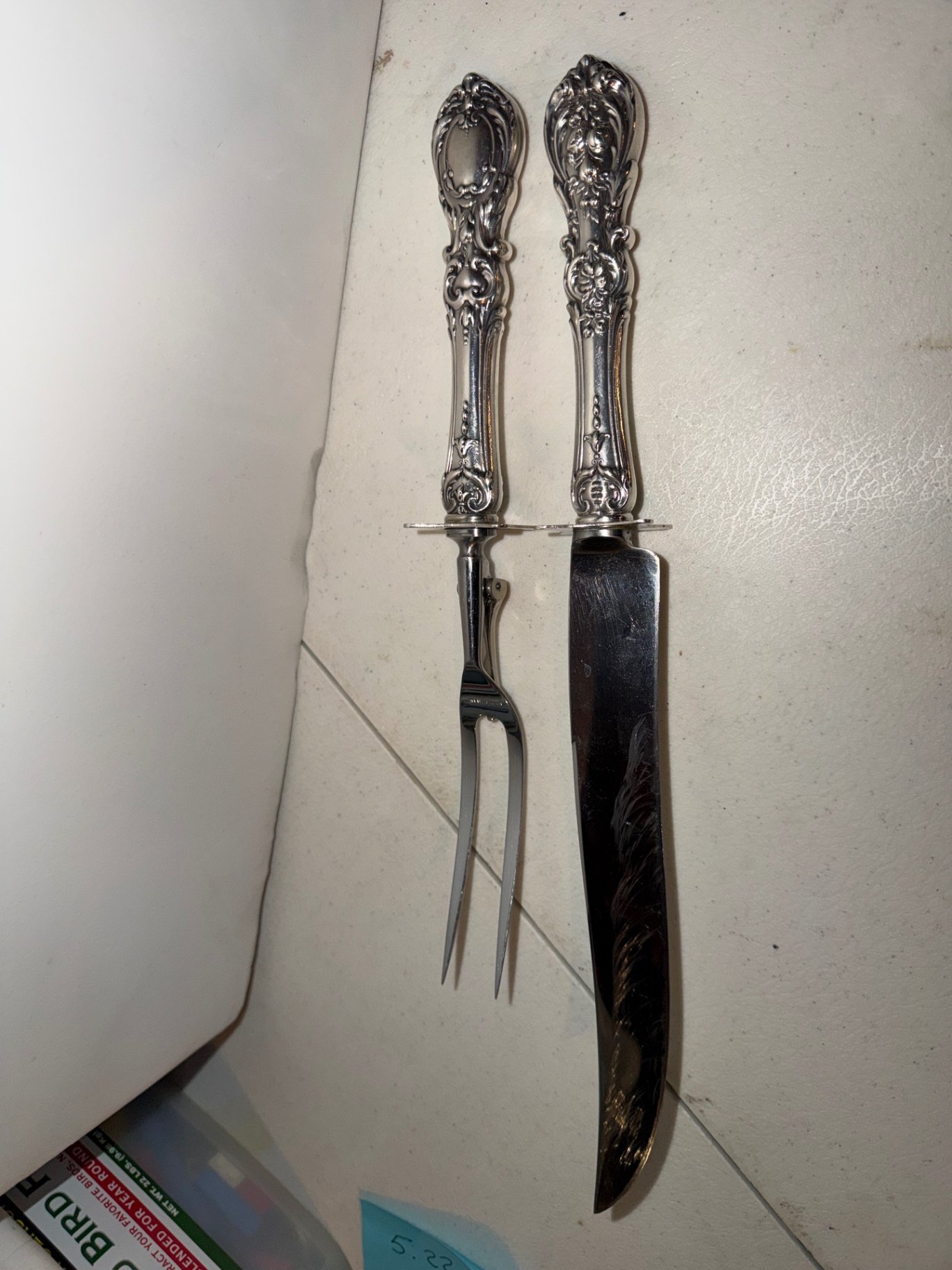 Reed & Barton Serving Knife and Fork Set - image 6 of 6