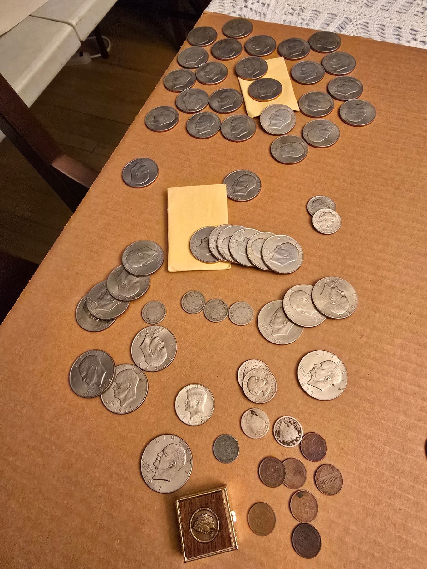 Mixed U.S. Circulated Coin Lot (About 60–80 Coins) plus a locking storage box - image 17 of 23