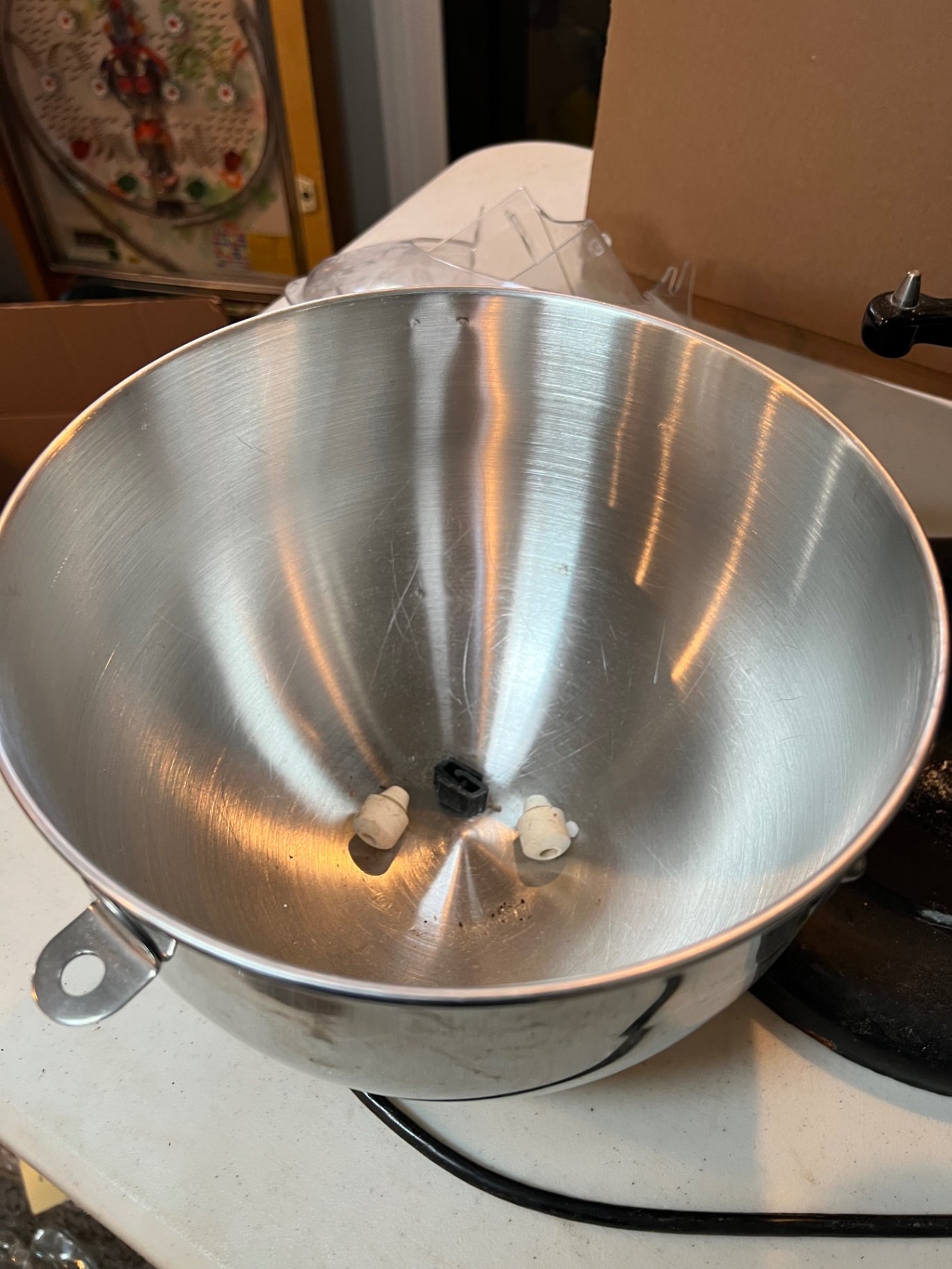 KitchenAid stand mixer with attachments, mixing bowl, and muffin pan - image 3 of 9