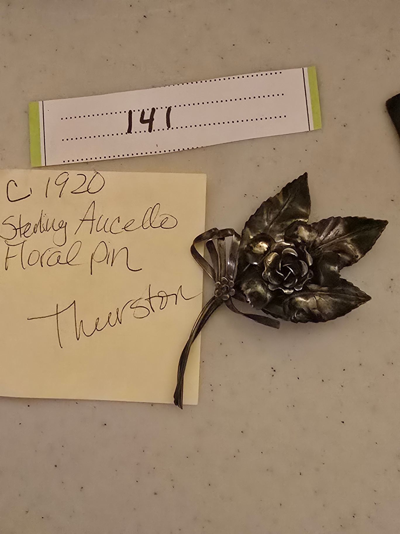 Sterling silver floral pin/brooch - image 6 of 6