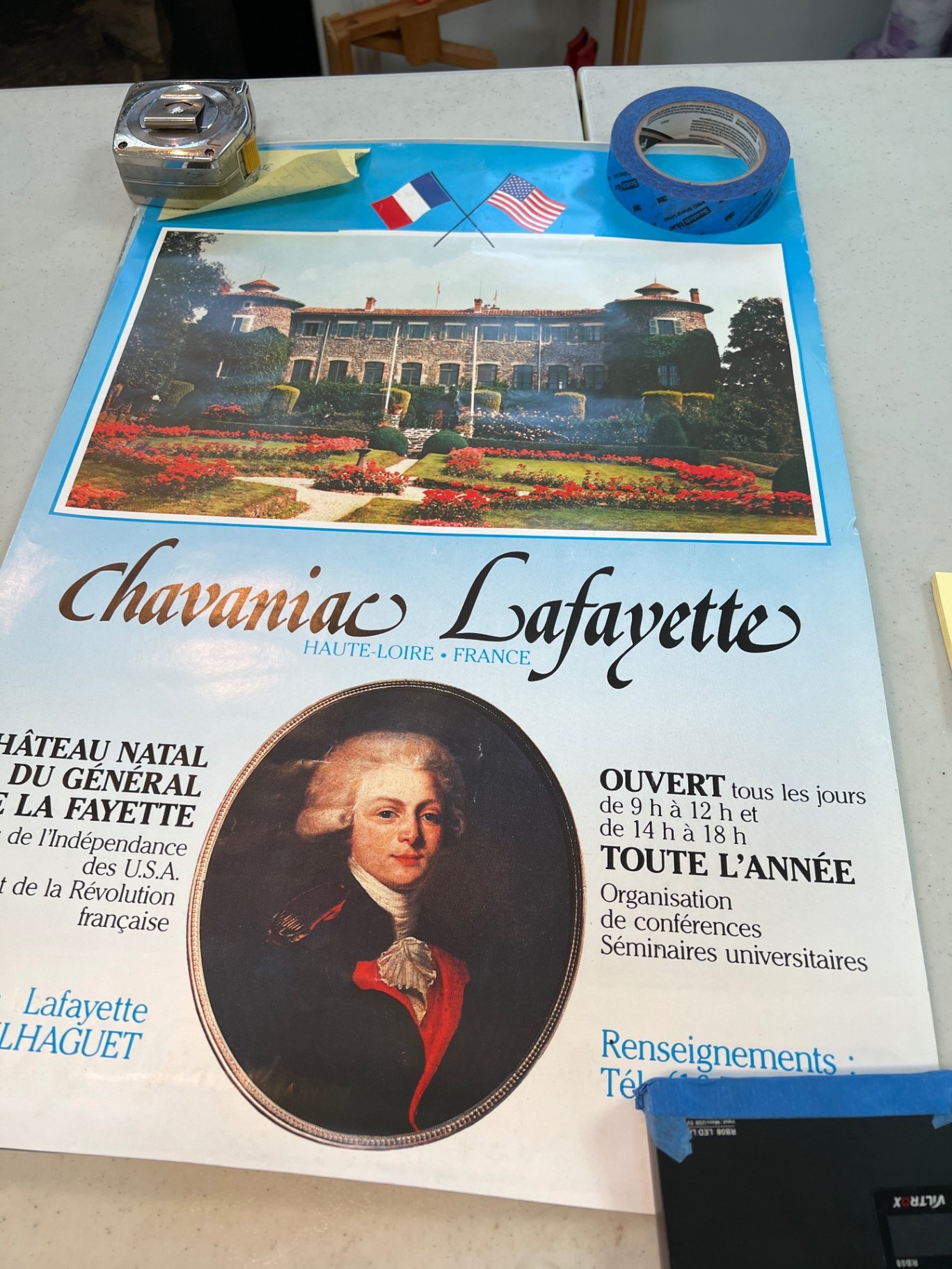 Vintage French travel posters featuring Lafayette, Paris Jardin des Tuileries, and Île-de-France châteaux - image 2 of 10