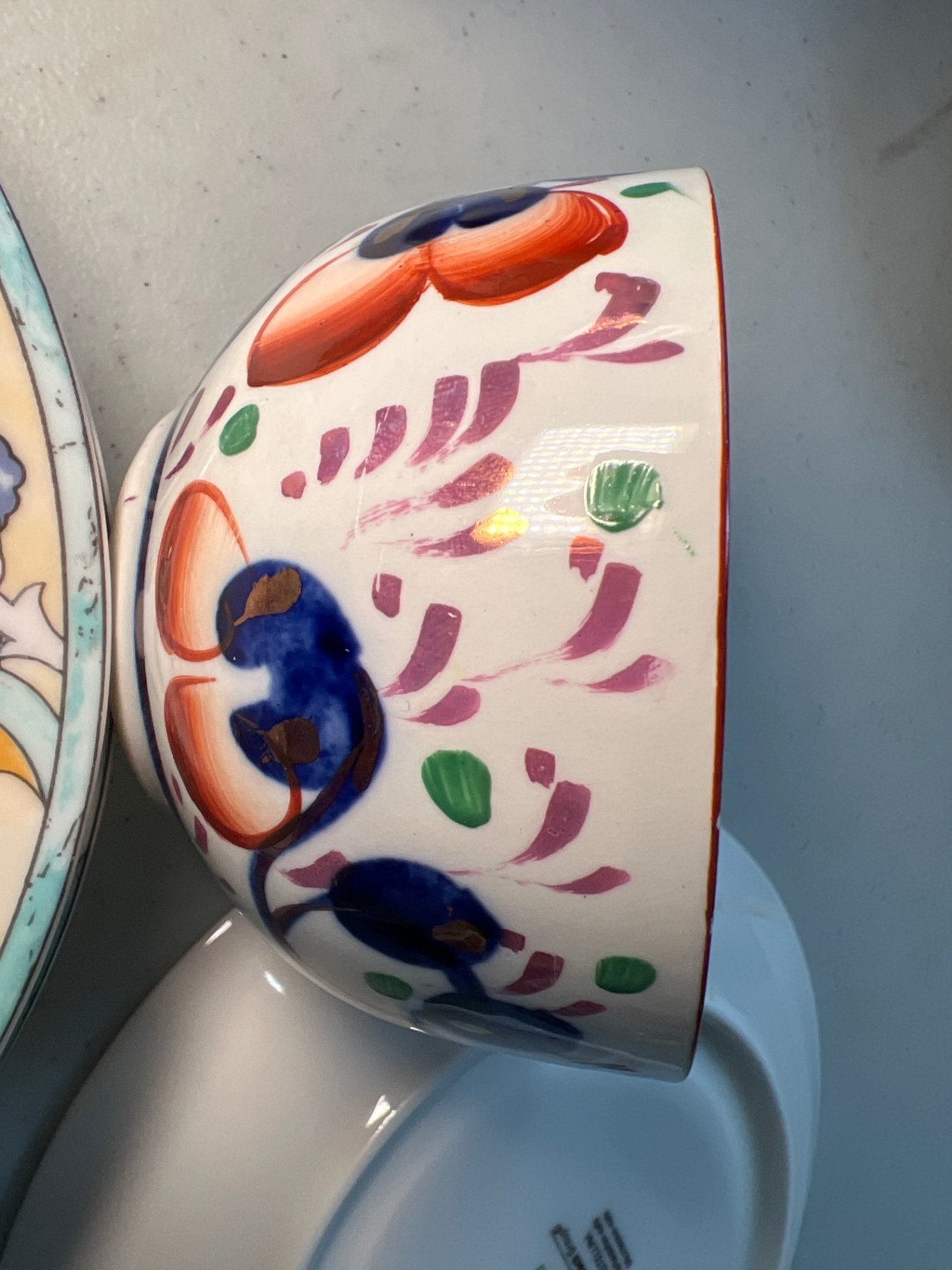 Assorted ceramic dinnerware with floral and fruit motifs - image 5 of 16