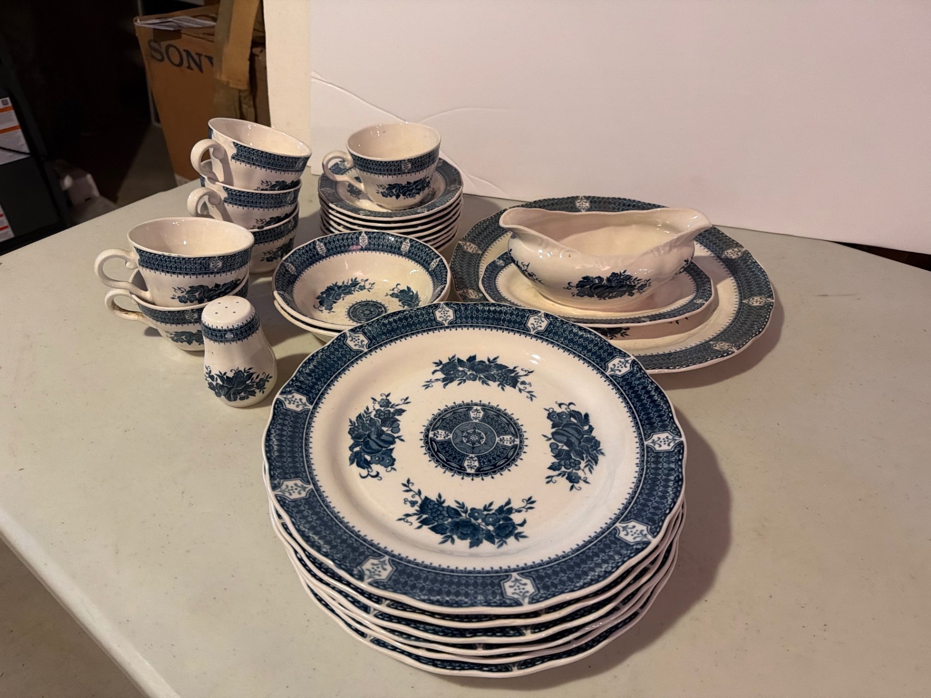 Blue and White Ceramic Dinnerware  - image 1 of 15