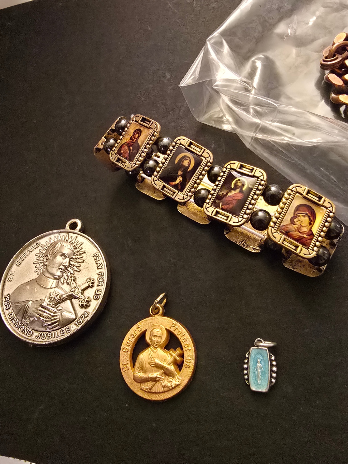 Assorted Jewelry, Medals, and Compact Case. - image 3 of 12