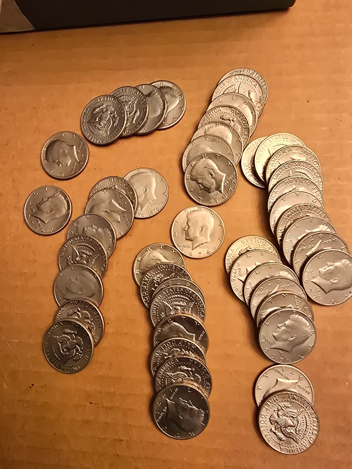 Assorted world coins and Kennedy half-dollars - image 9 of 9