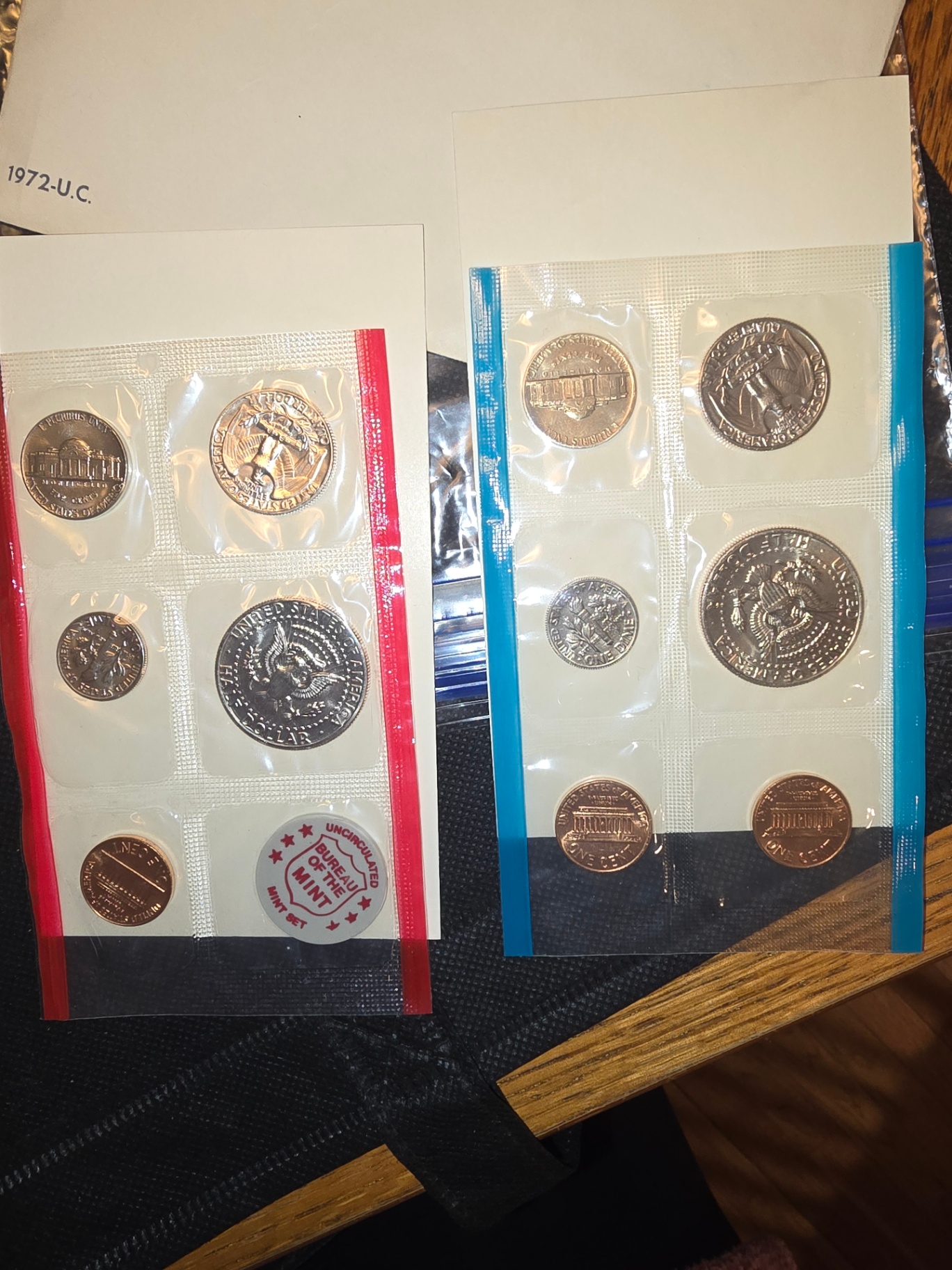 1973 and 1972 U.S. Mint Uncirculated Coin Sets - image 3 of 6