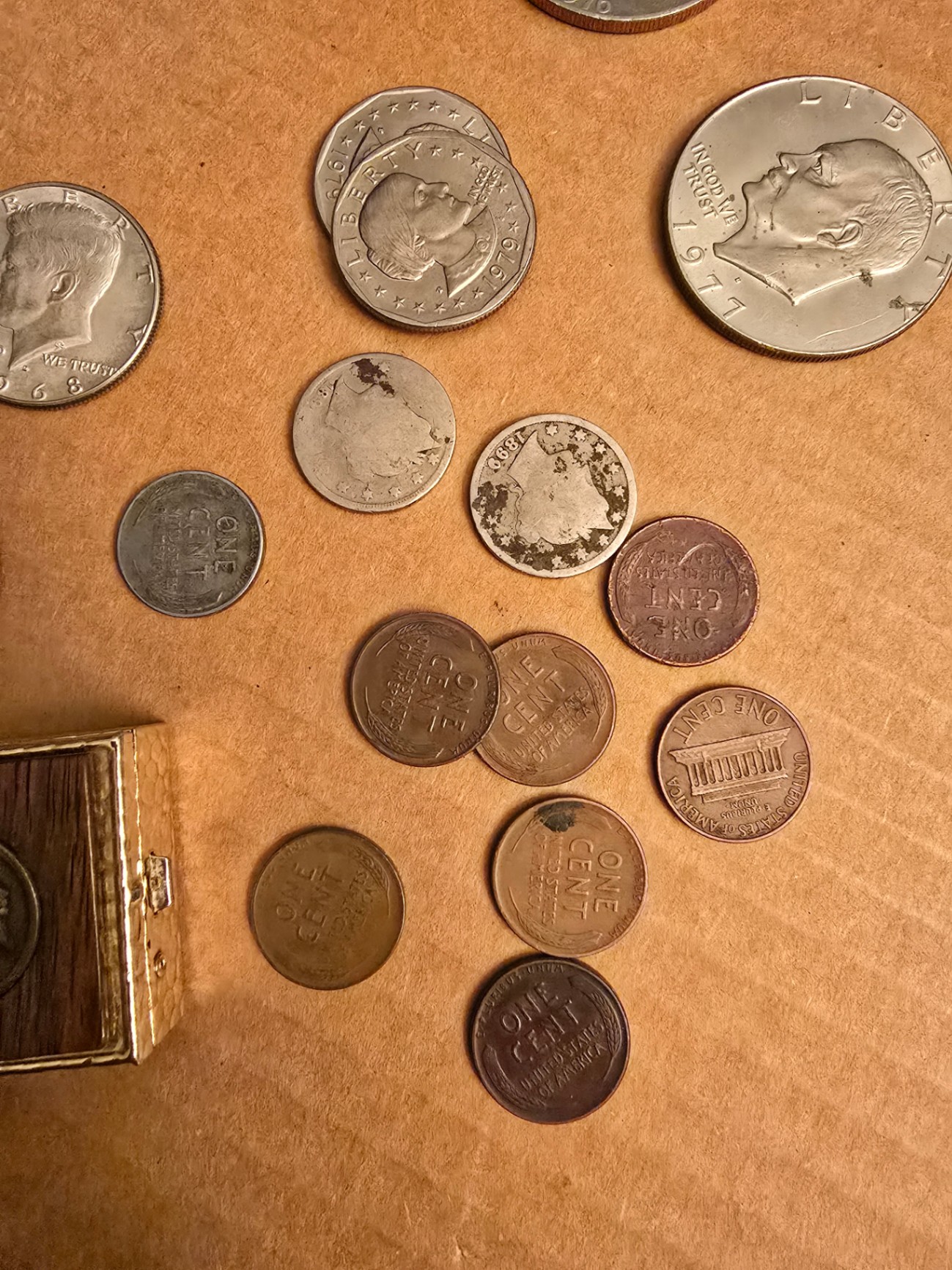 Mixed U.S. Circulated Coin Lot (About 60–80 Coins) plus a locking storage box - image 19 of 23