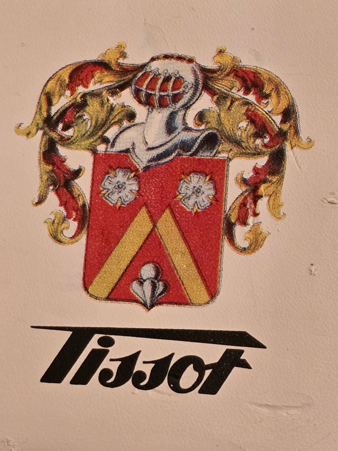 Monogramed Tissot pocket watch with chain in presentation box and manuals - image 8 of 10