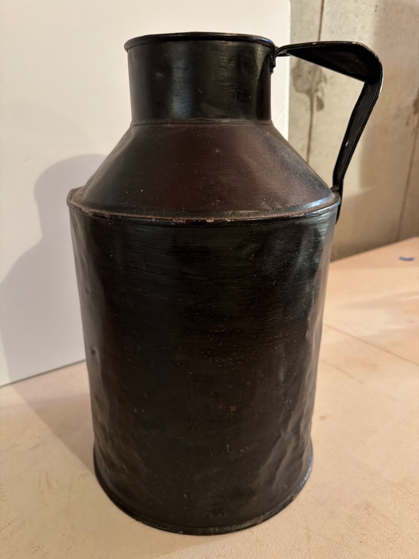 Hand-painted metal milk can  - image 6 of 6