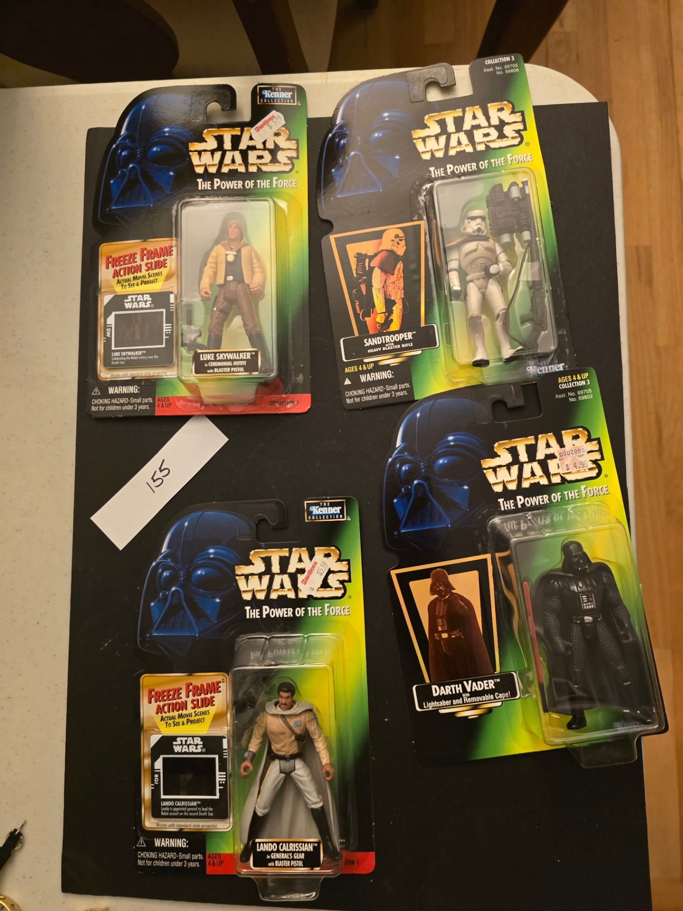 Star Wars The Power of the Force action figures (Luke Skywalker, Darth Vader, Sandtrooper, Lando Calrissian) - image 1 of 10