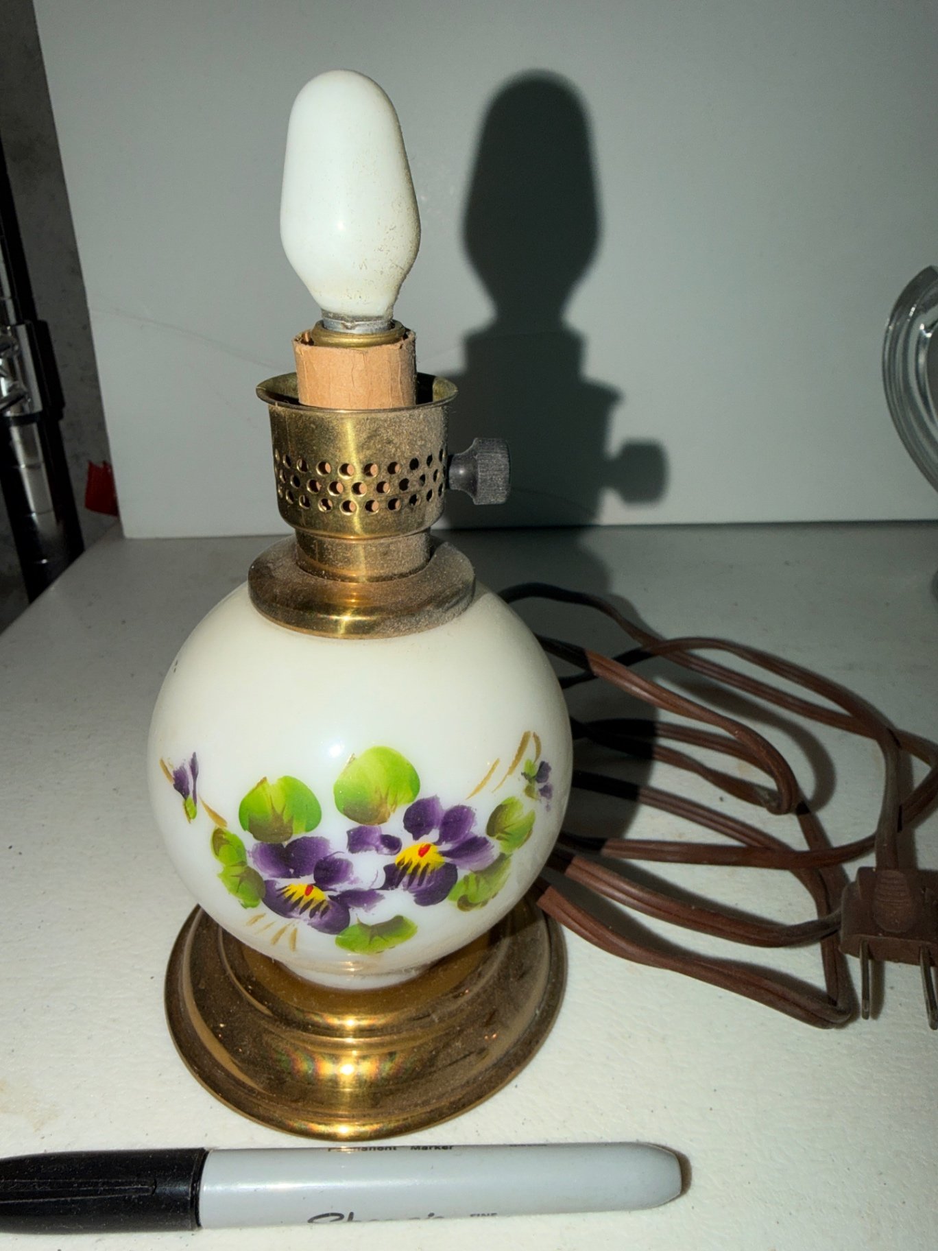 Antique oil lamps and decorative glassware  - image 5 of 13