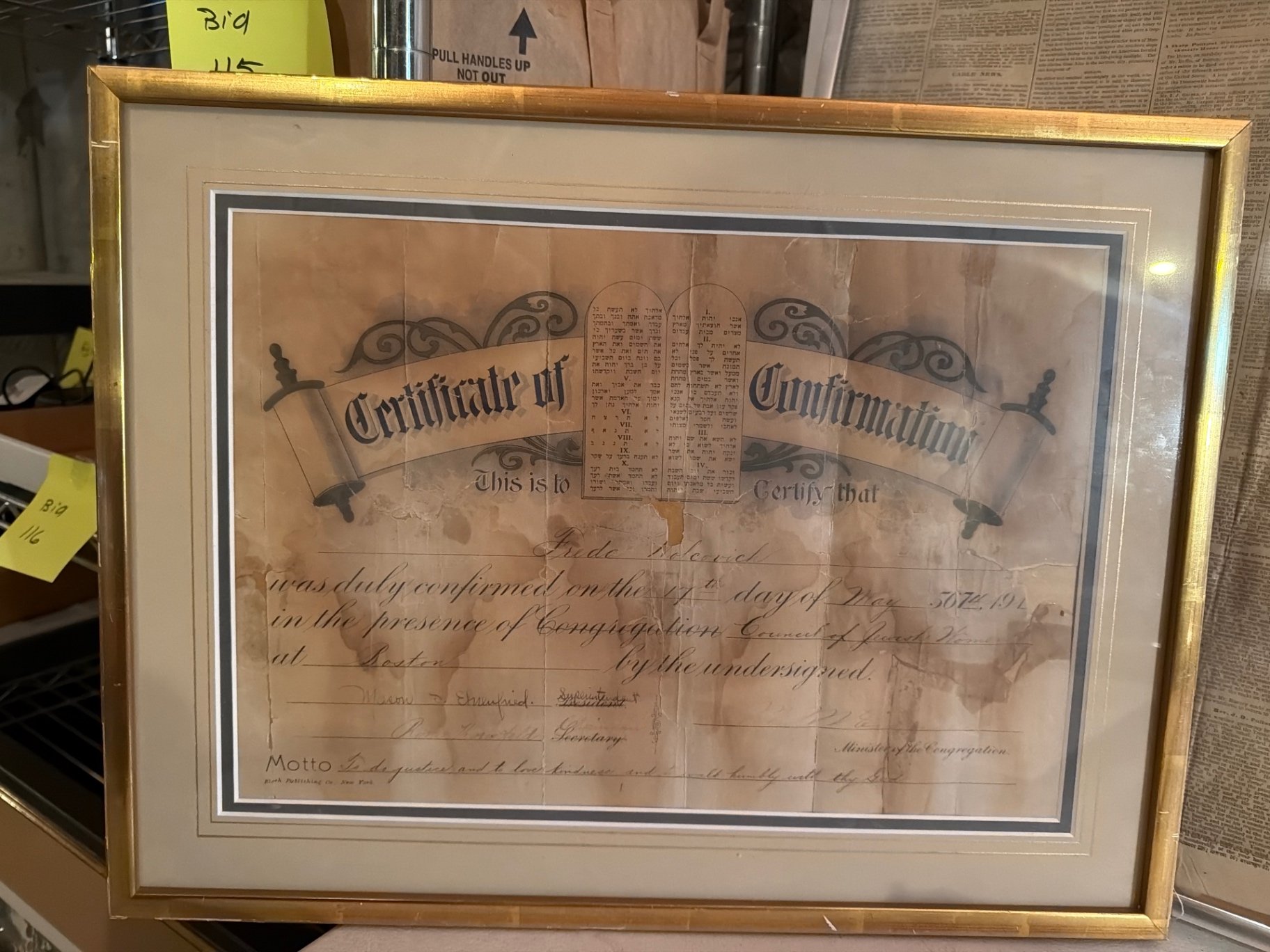 Collection of historical printed media and framed documents - image 7 of 12