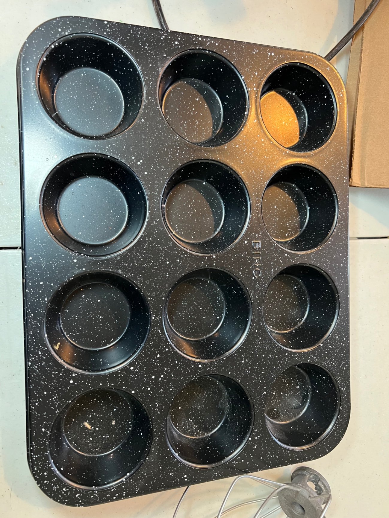 KitchenAid stand mixer with attachments, mixing bowl, and muffin pan - image 9 of 9
