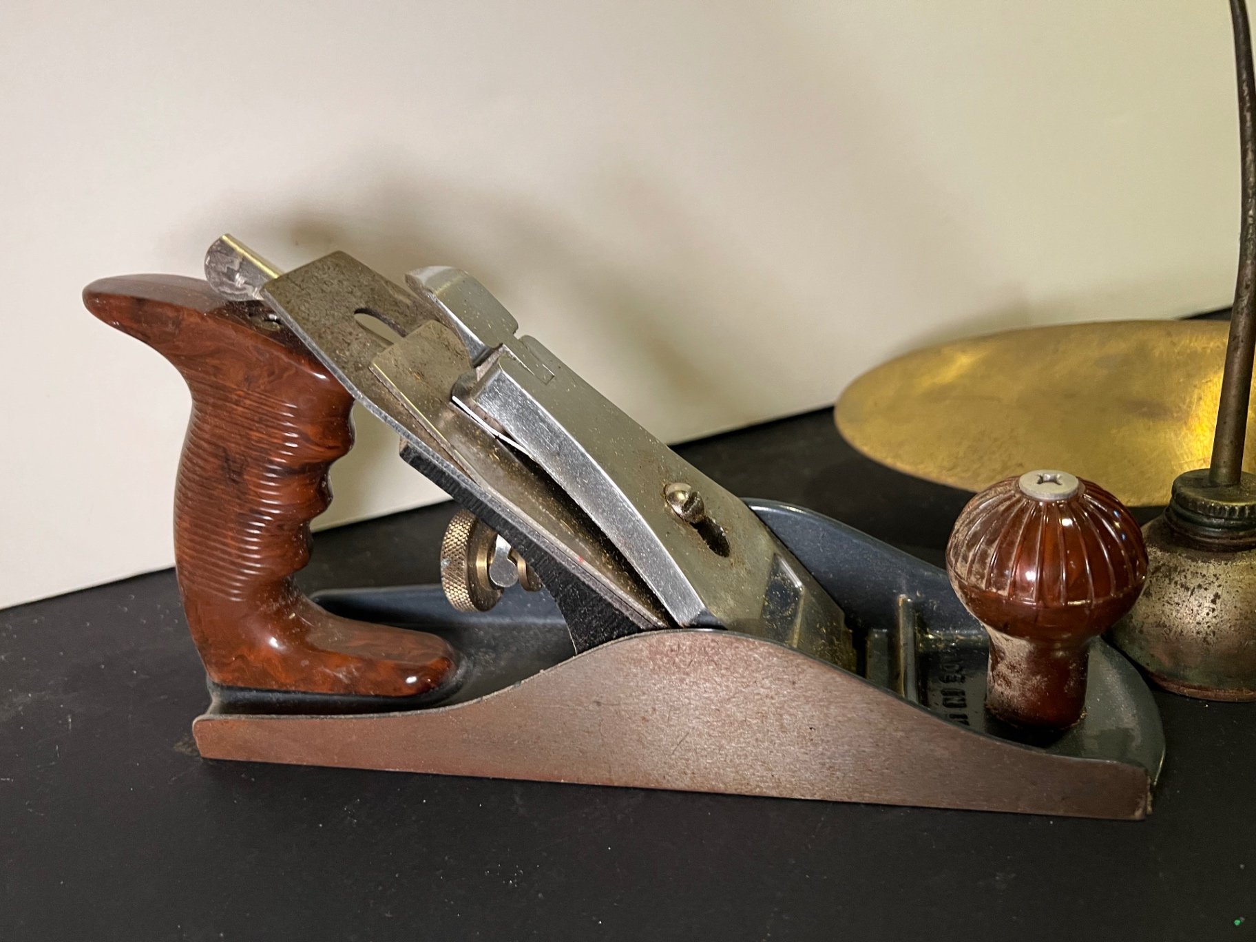 Set of vintage woodworking planes and metal hardware - image 3 of 10