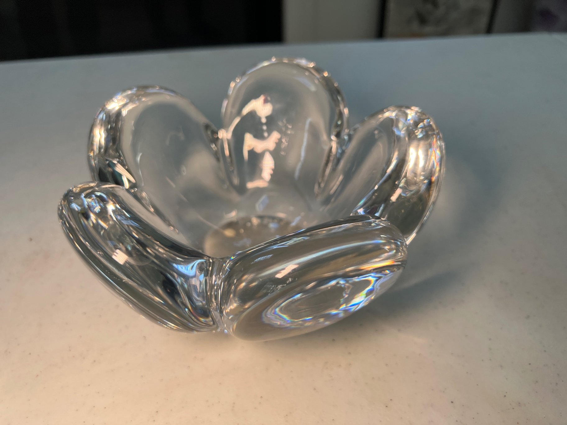 Waterford crystal lidded jar and petal-shaped bowl - image 4 of 5