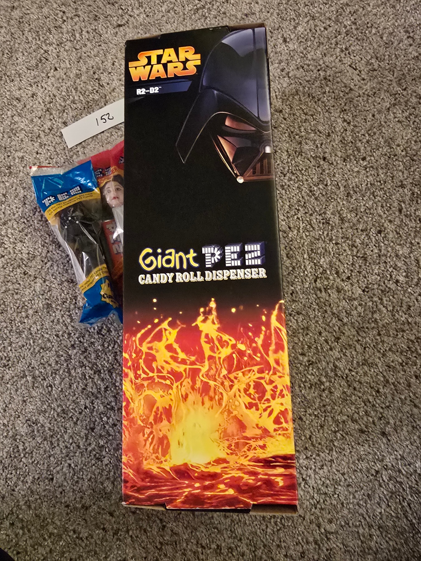 Giant Star Wars PEZ Candy Roll Dispenser with R2-D2 plus smallest Star Wars Pez. - image 8 of 11