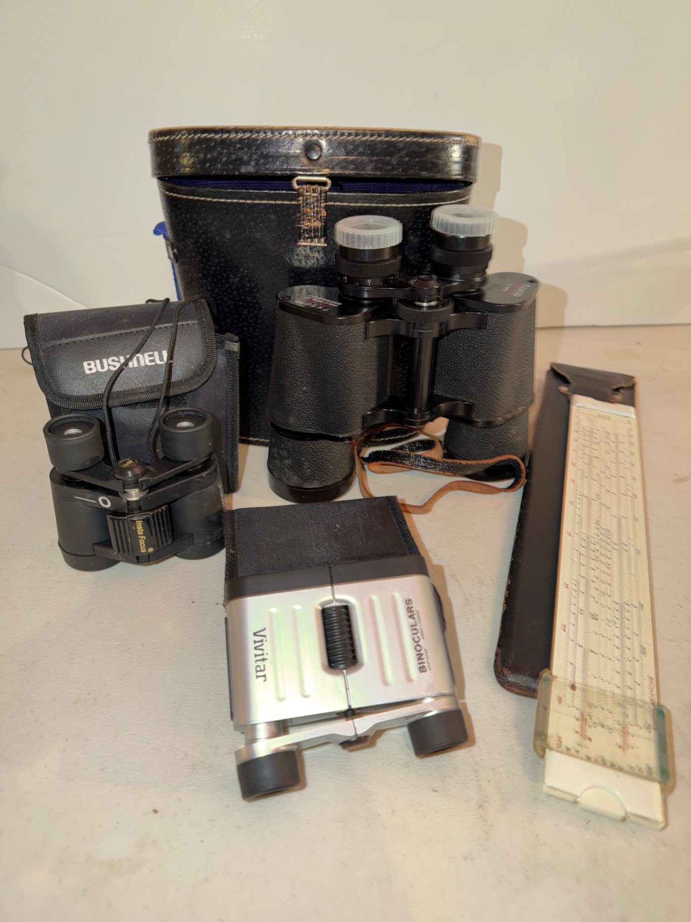 Vintage Binoculars, Slide Rule - image 1 of 7
