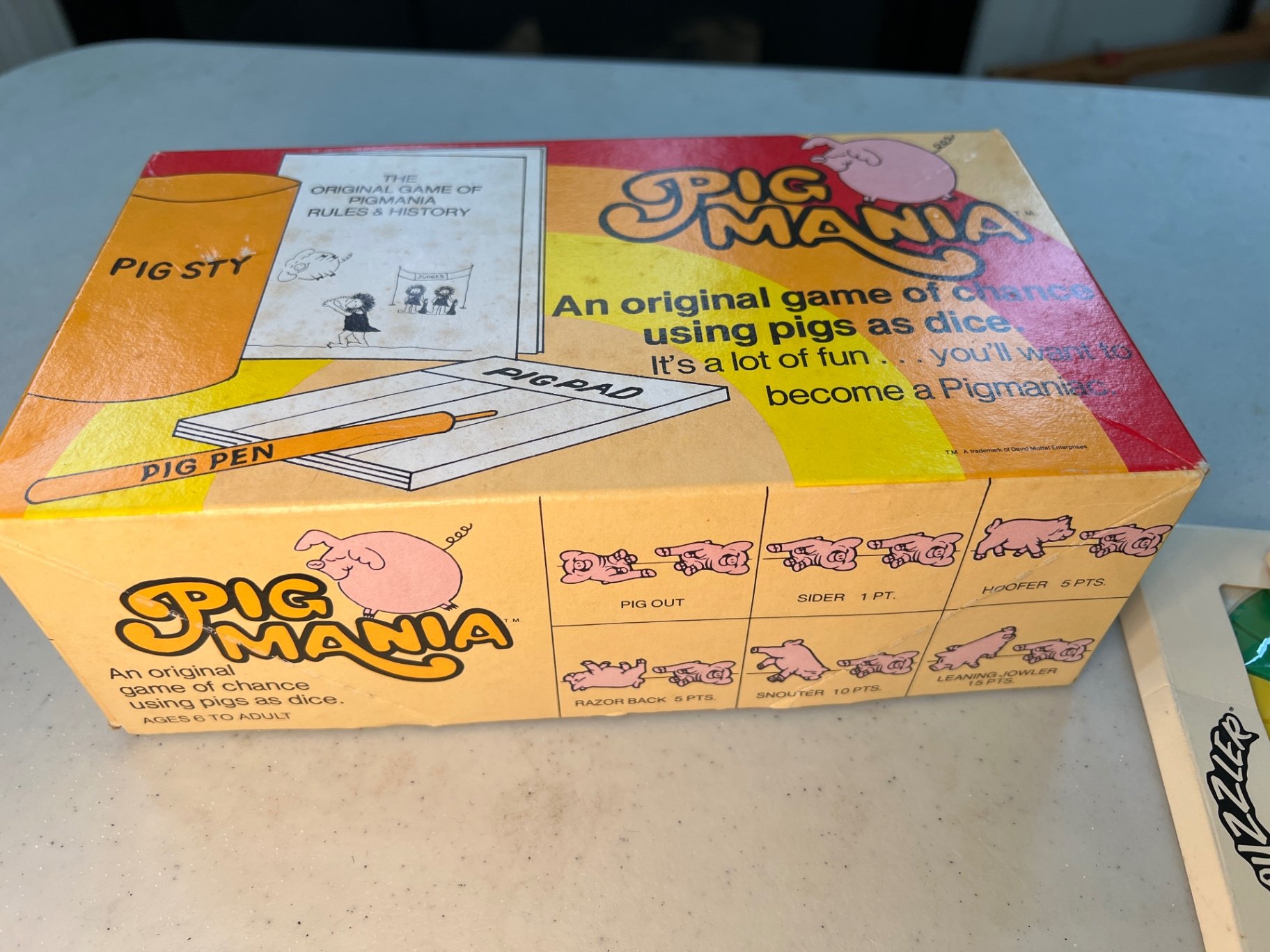 Vintage Clown toy, Puzzler puzzles, Pocket Waterfuls game, and Pig Pad notepad - image 9 of 10