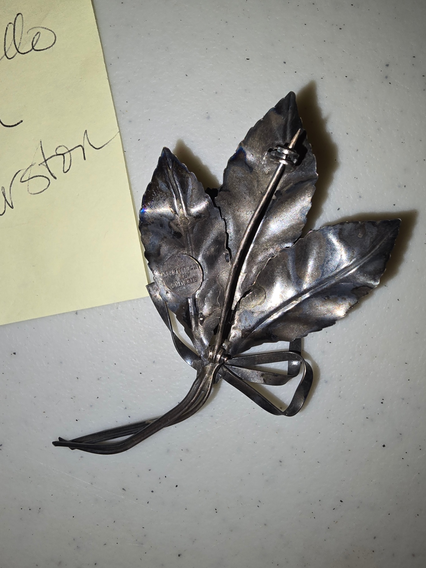 Sterling silver floral pin/brooch - image 2 of 6