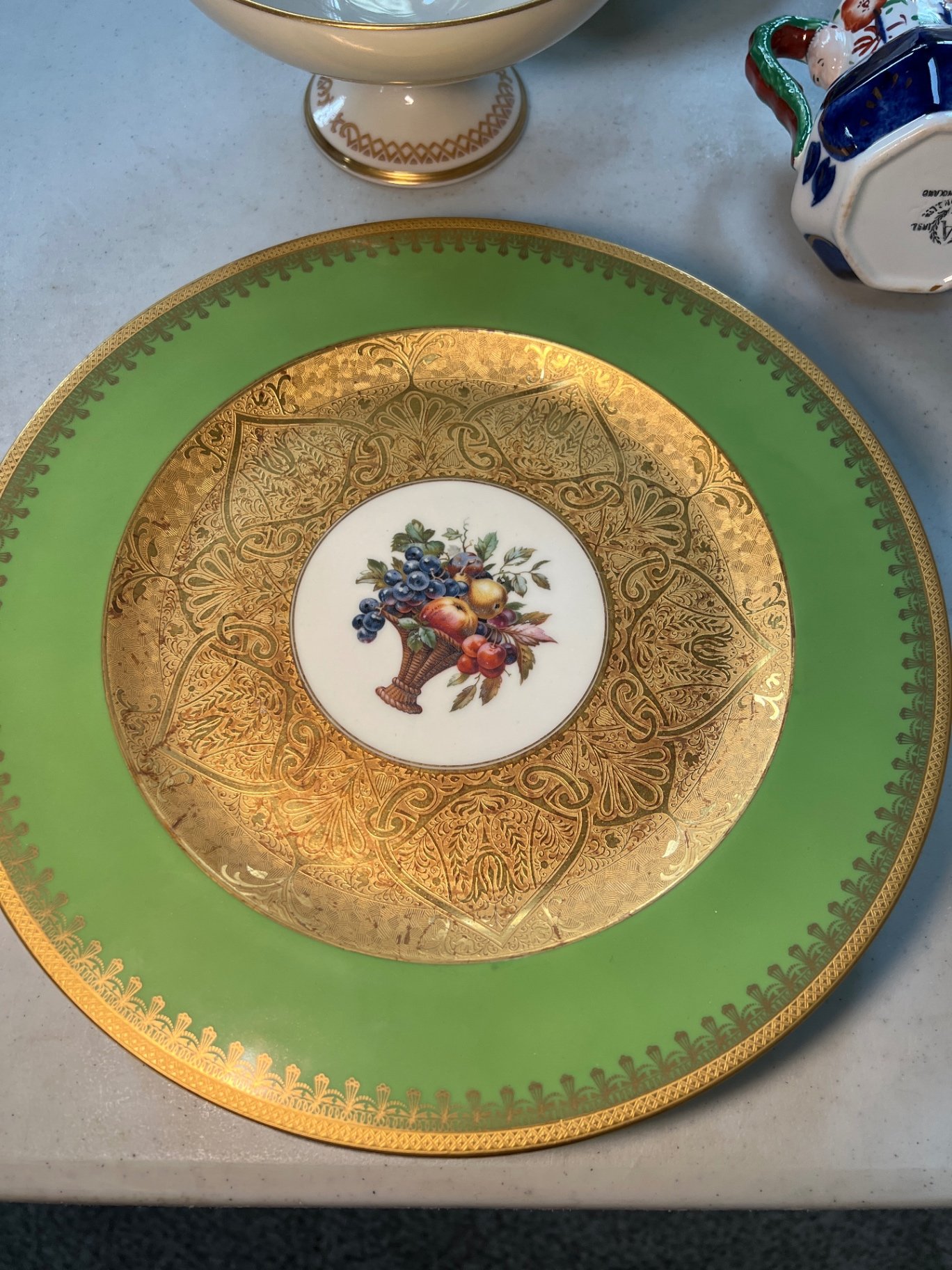 Assorted ceramic dinnerware with floral and fruit motifs - image 4 of 16