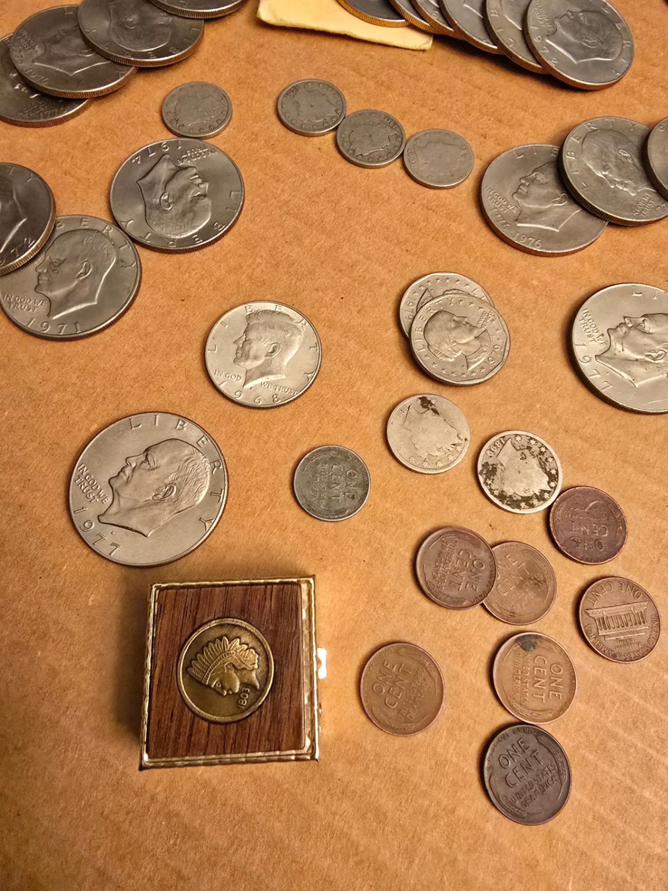 Mixed U.S. Circulated Coin Lot (About 60–80 Coins) plus a locking storage box - image 20 of 23