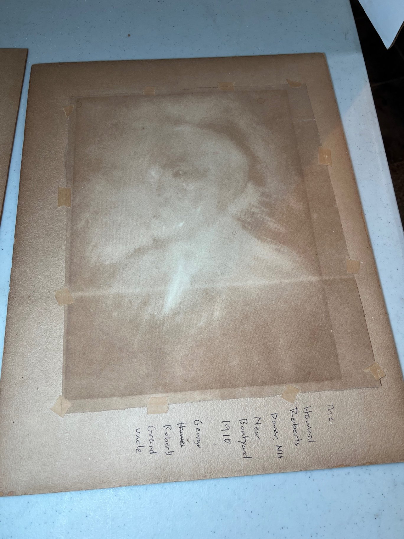 Two framed vintage portrait drawings dated 1910 - image 8 of 10