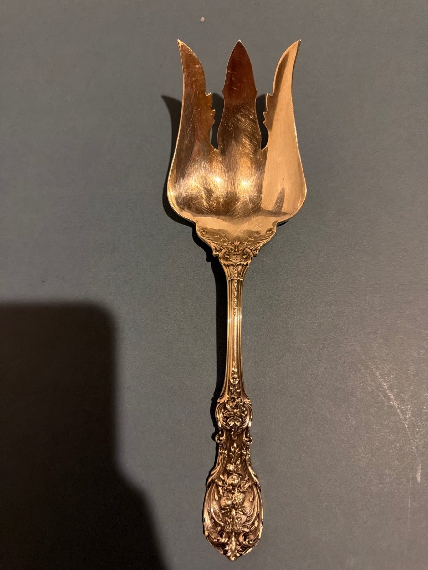 Ornate Sterling Serving Fork  - image 3 of 4